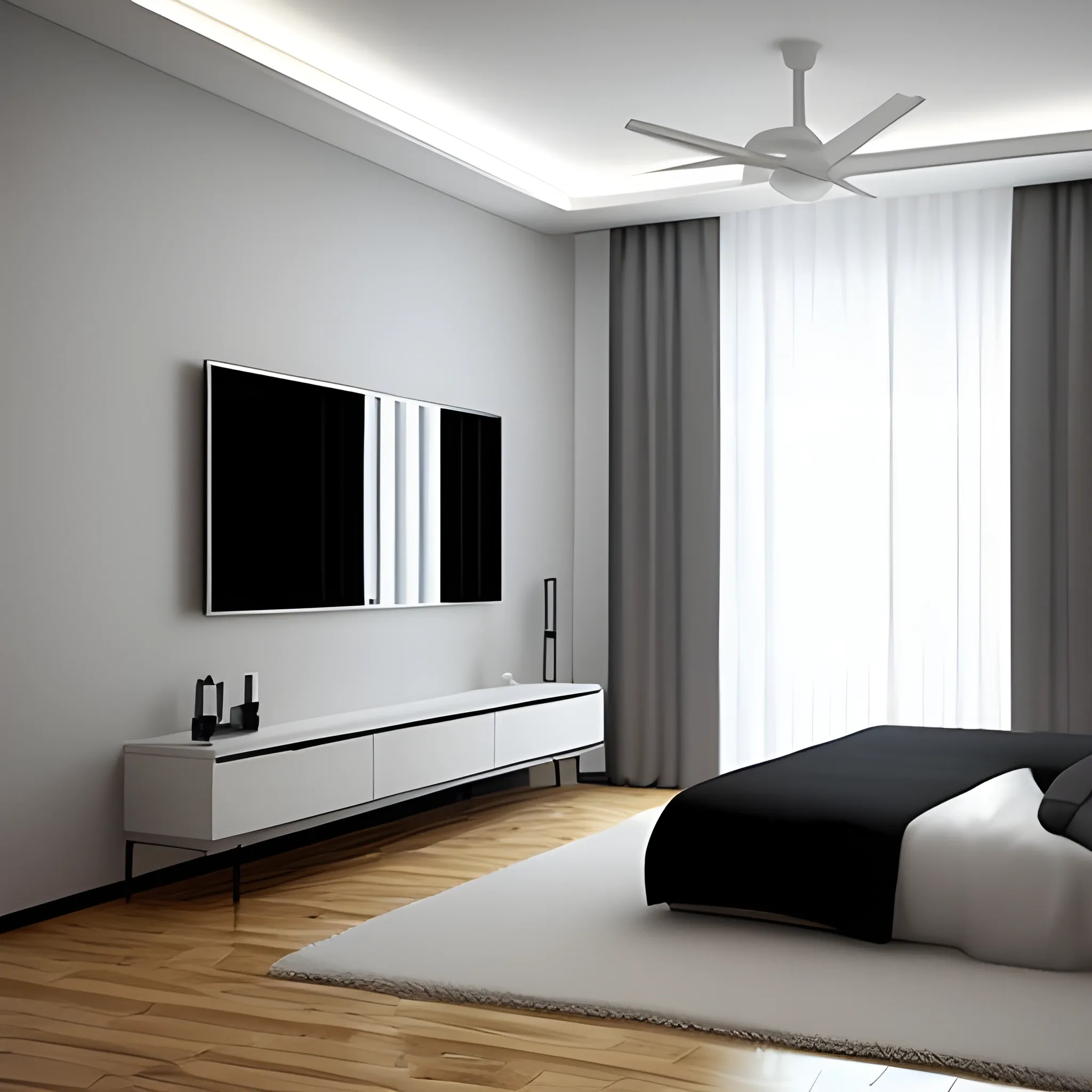 A modern minimalistic room , 3D