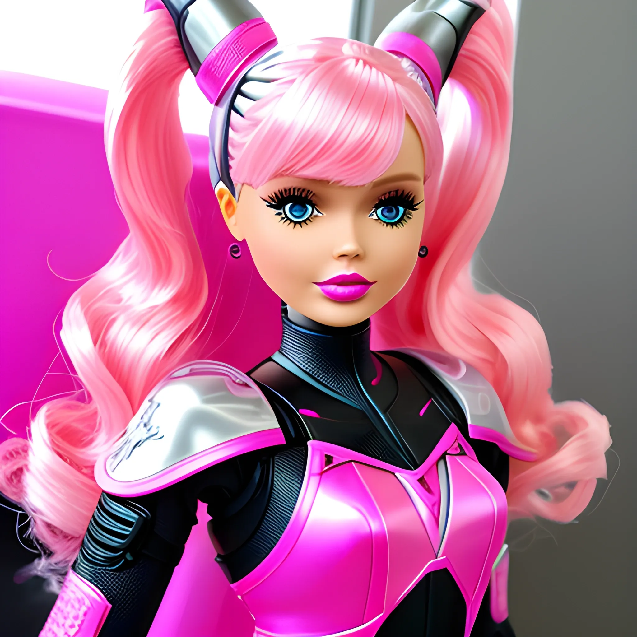 batrum, pink, futuristic, barbie