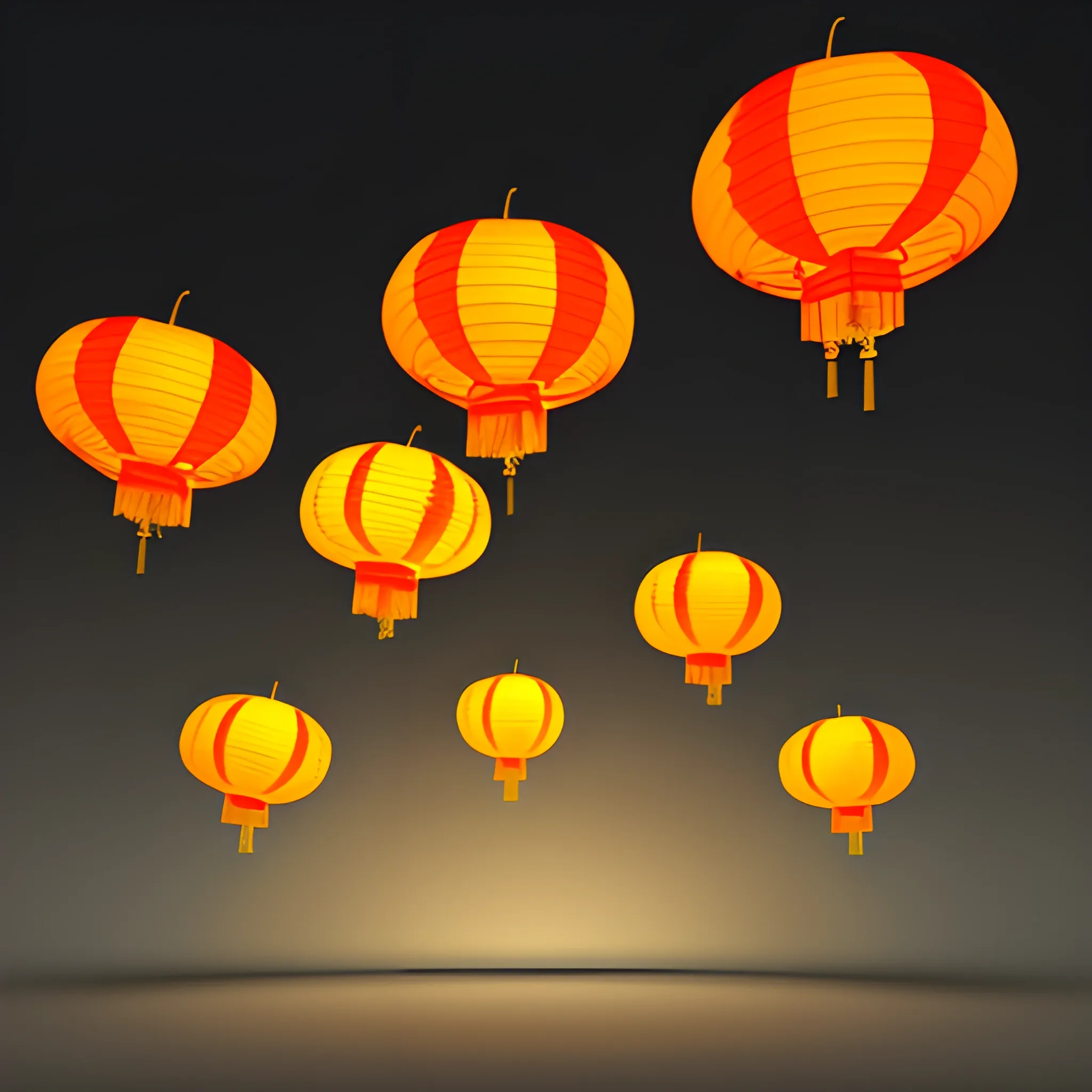 chinese paper lanterns
,  3D