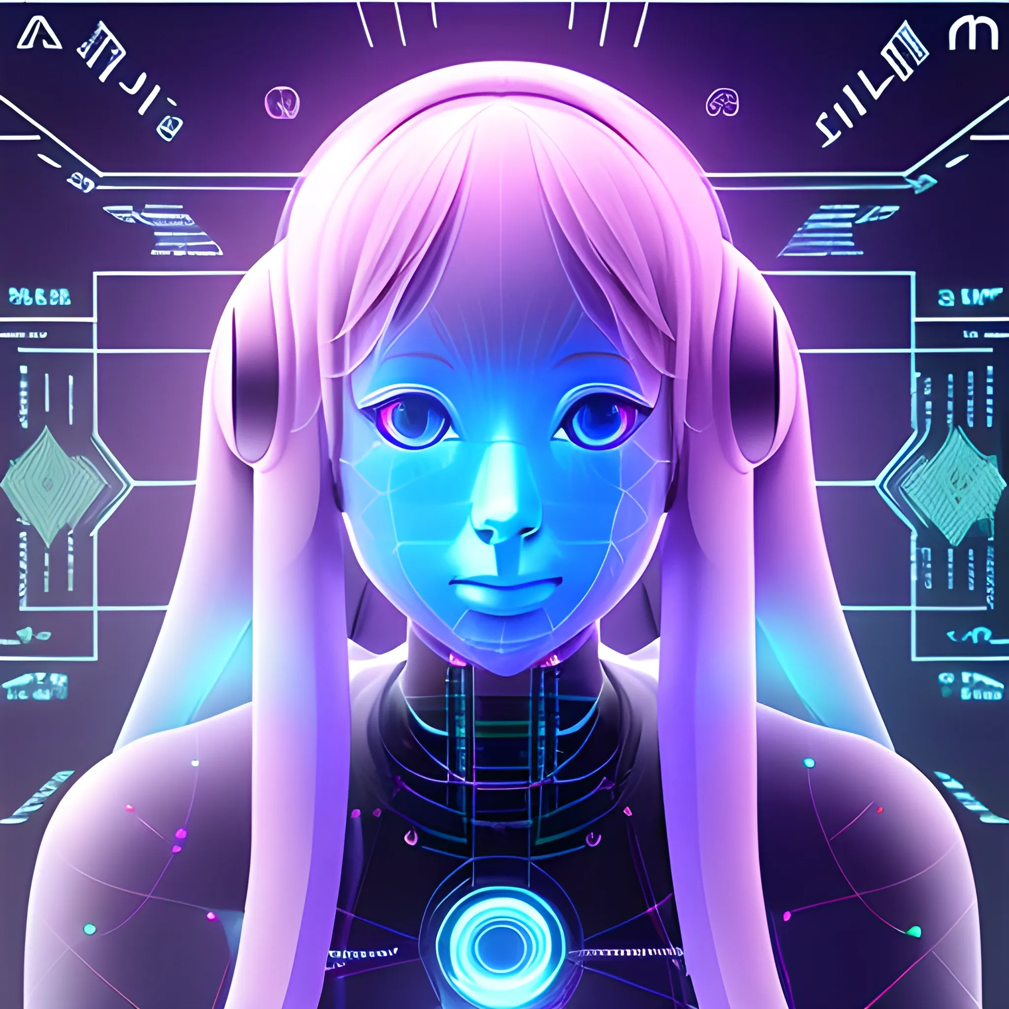 IA, hologram, artificial intelligence