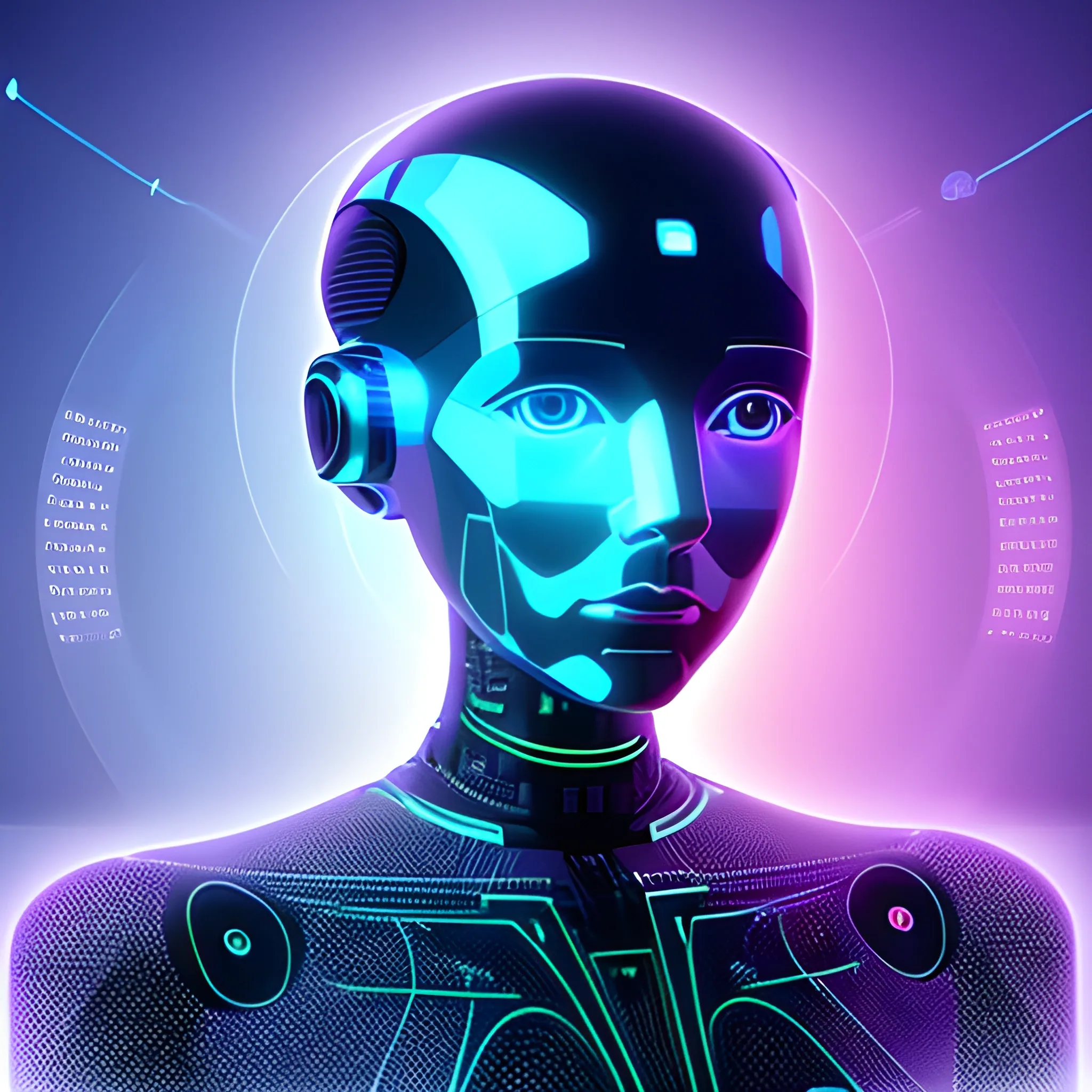 IA, hologram, artificial intelligence, human robot, artificial intelligence on tv
