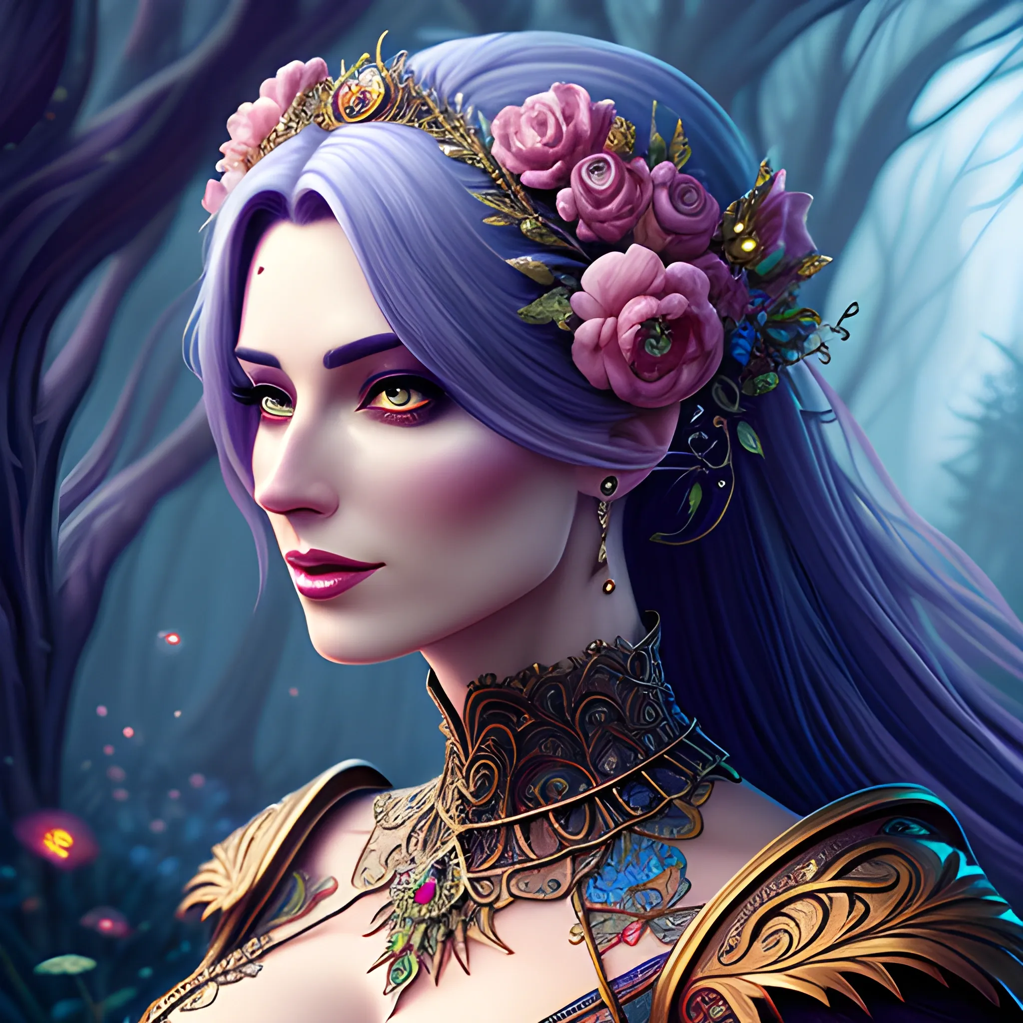 Beautiful girl, concept art, 8k intricate details, fairytale sty ...