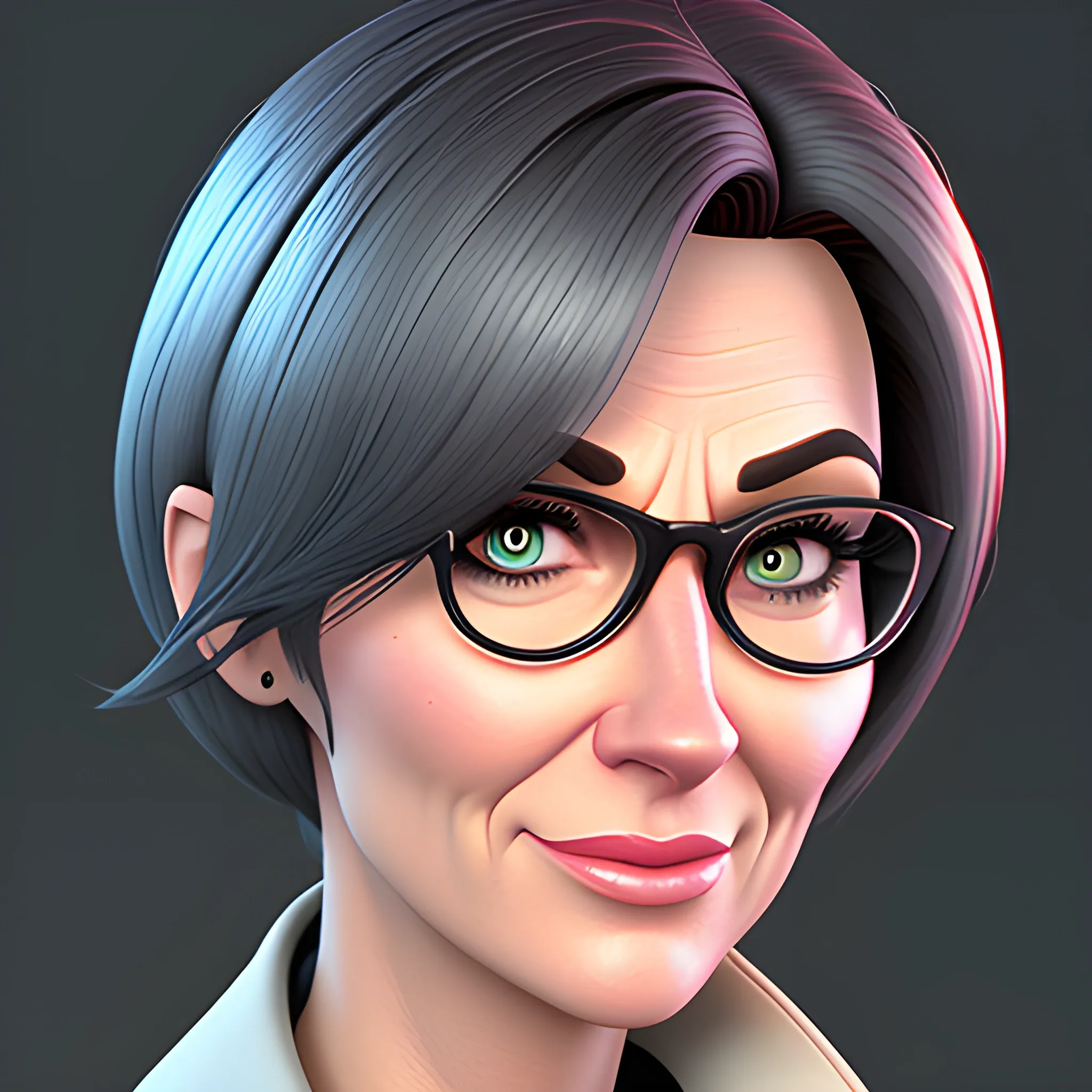 Young cheerful girl, pixar movie. 3 d rendering. unreal engine. amazing likeness. very detailed. cartoon caricature.