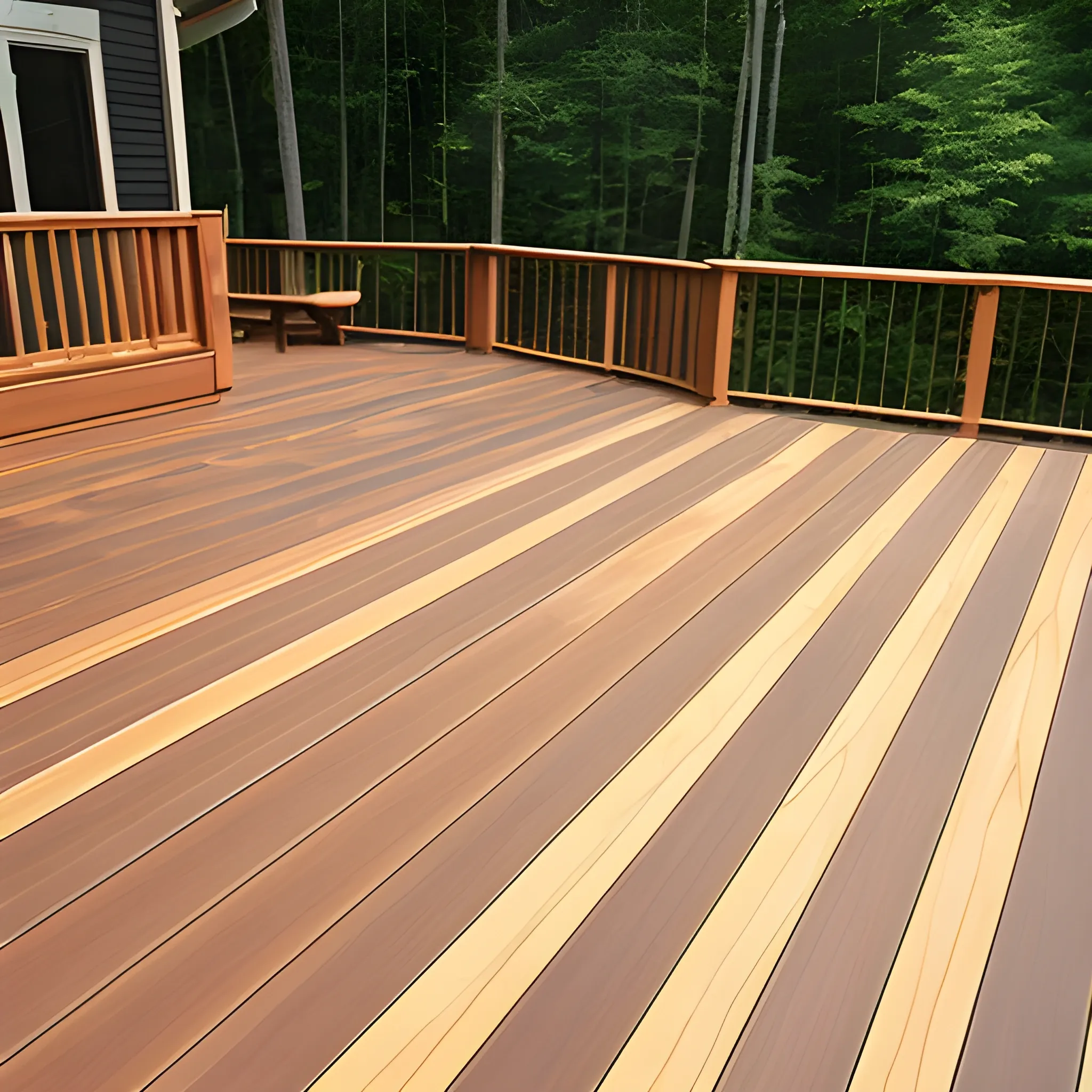 wooden deck