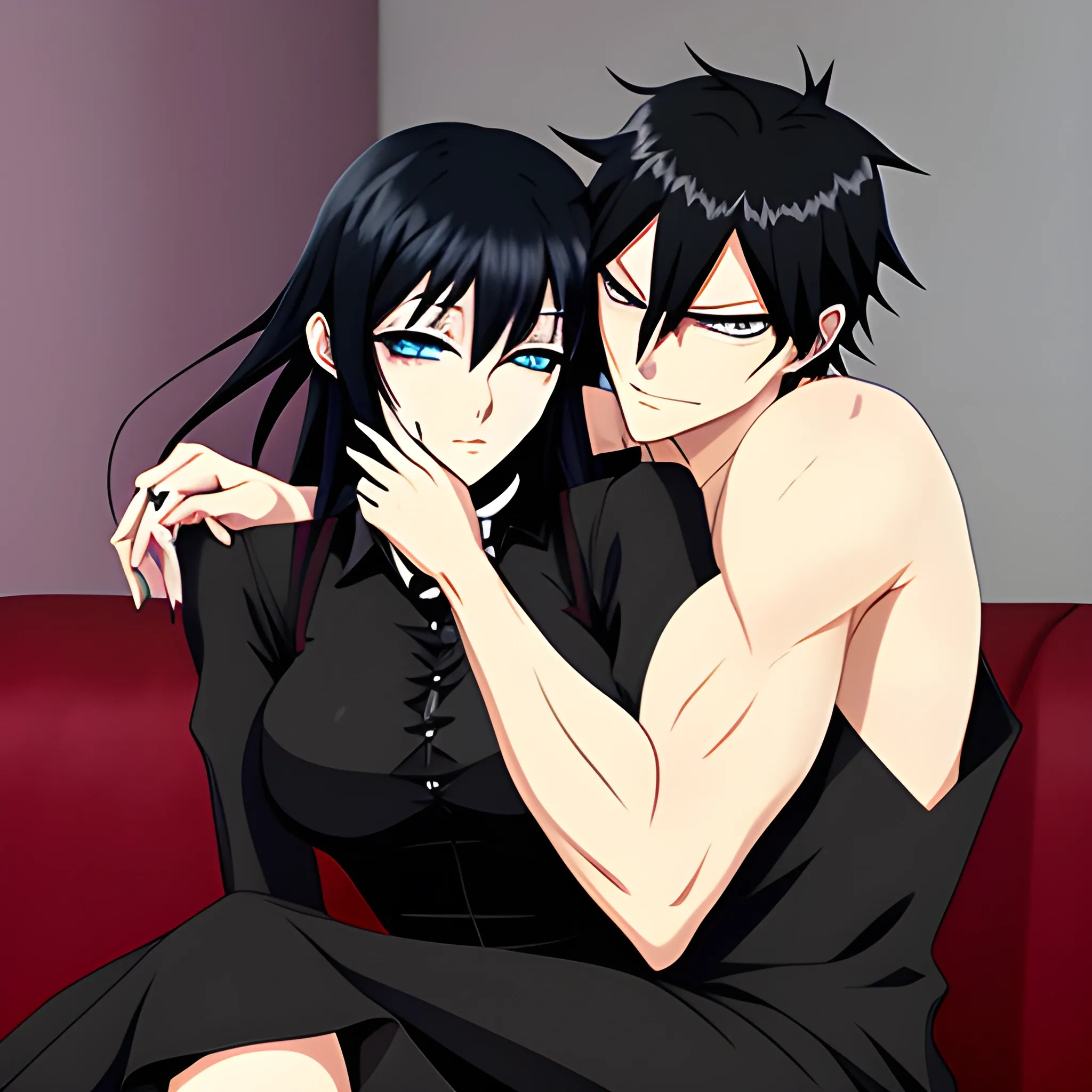 Elegant Anime Love Story | Anime couple kiss, Anime couples cuddling, Anime  couples