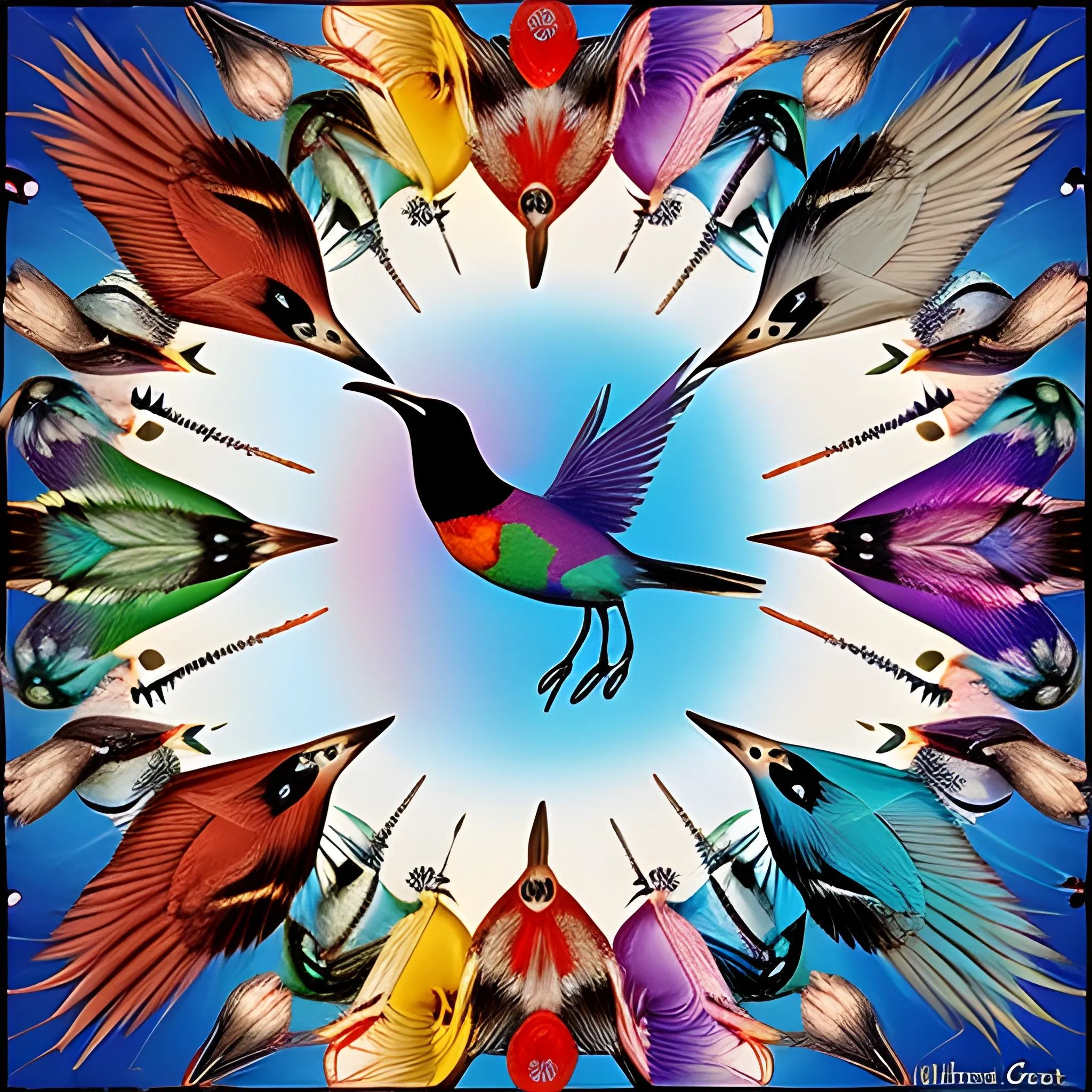 birds of many colors, the wind, scared, hidden, cry, flying, 