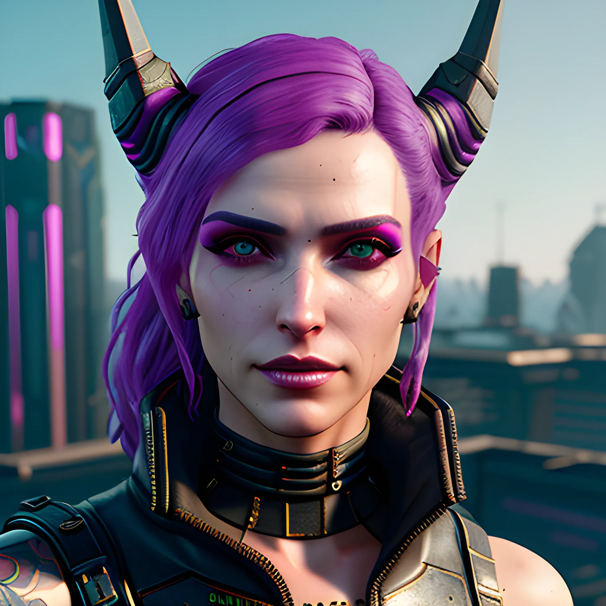 , 3D, Fantasy, cyberpunk, teen, prim, horns, boy, fancy
