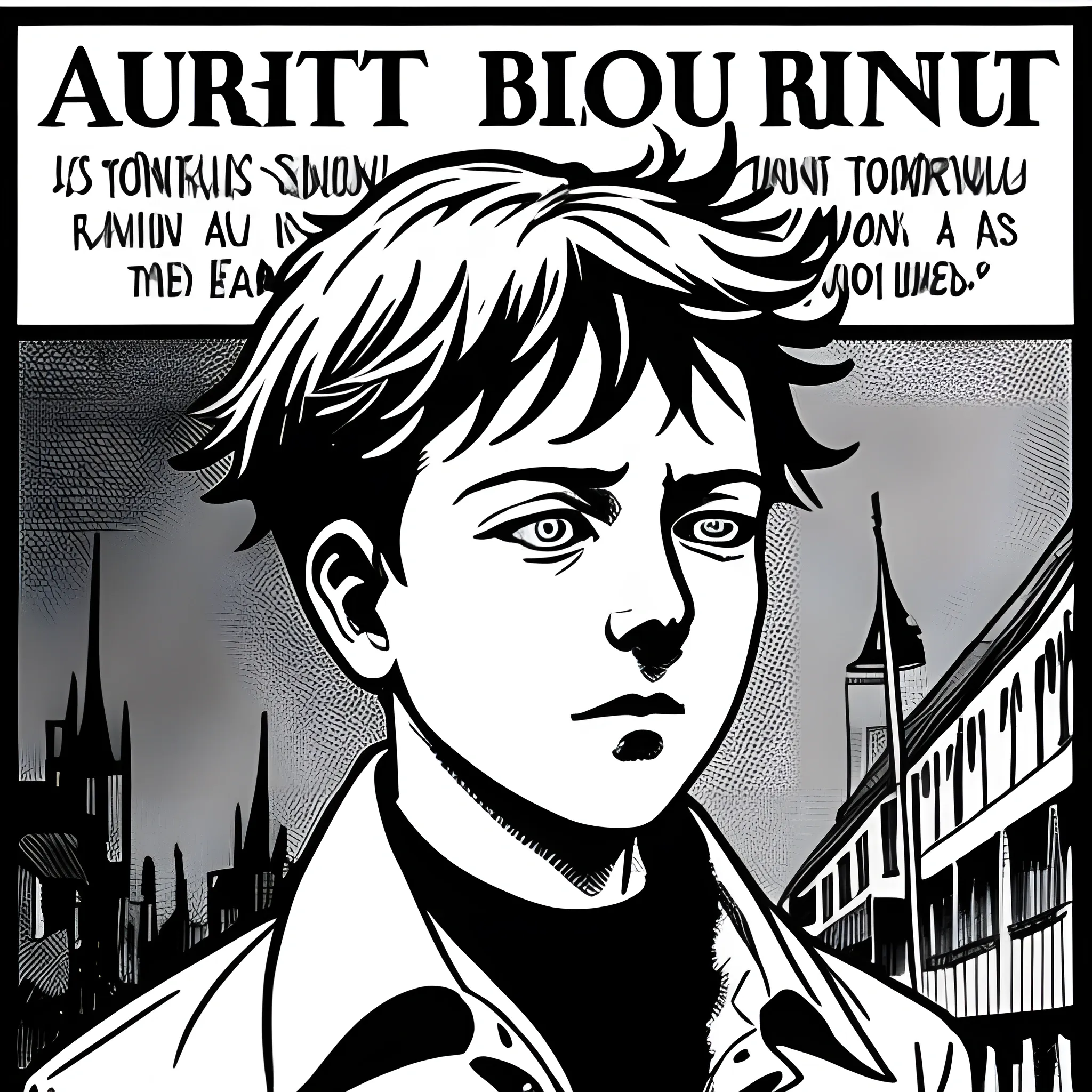 arthur rimbaud  comic front view