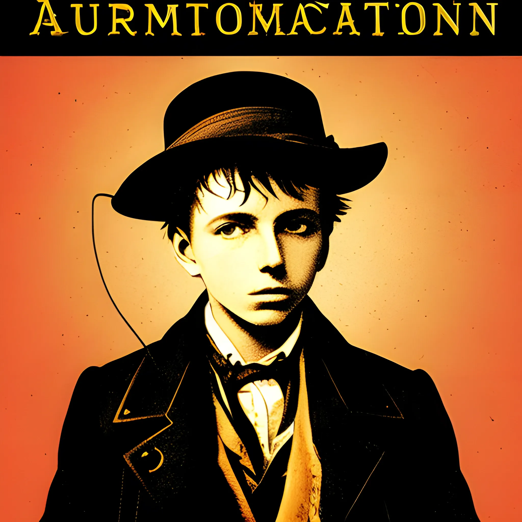 A cover for the book illuminations of Arthur Rimbaud