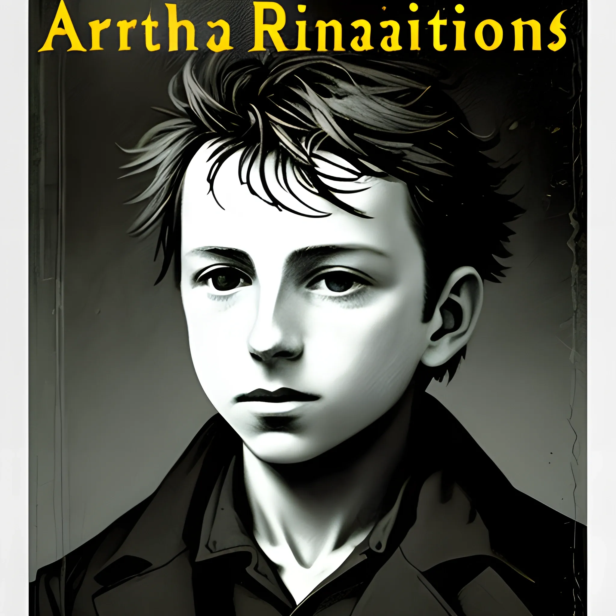 A cover for the book illuminations of Arthur Rimbaud