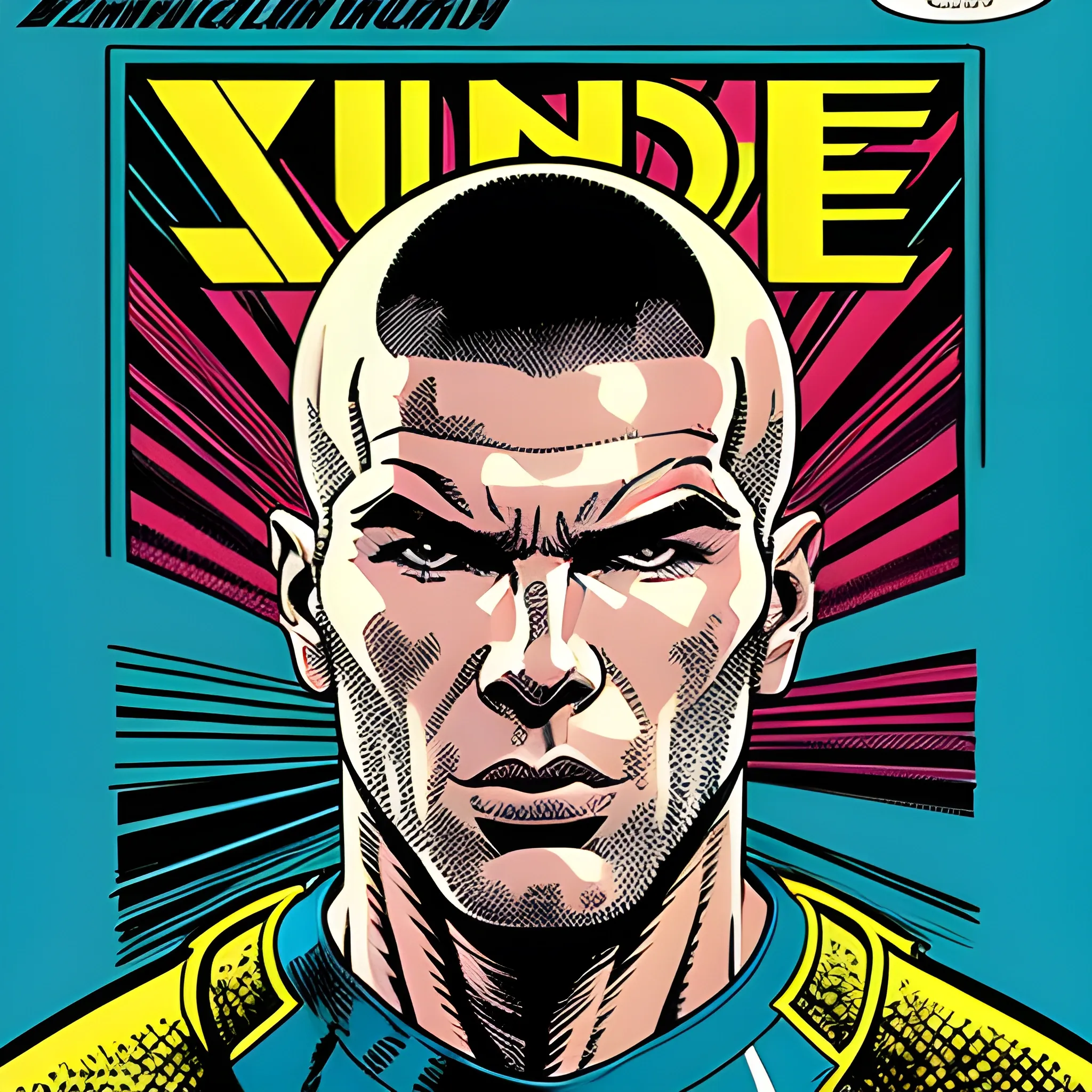 Retro Comic Style Artwork, Highly Detailed Zinedine Zidane, Comi ...