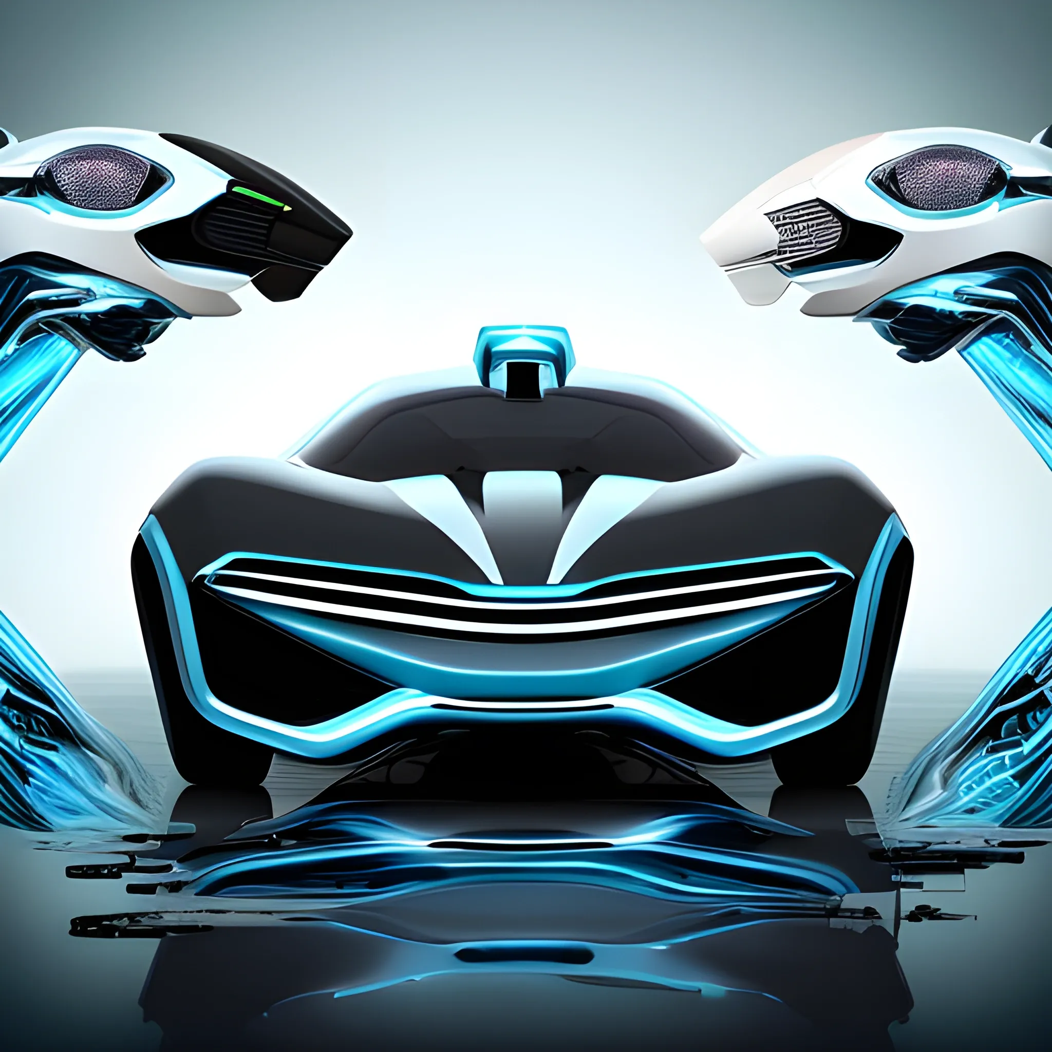 Create a compelling and visually striking image that represents the concept of car design, transphobia, sickness, detailed car features, image should capture the essence of technology-driven change, innovation, and adaptation in the modern digital age. futuristic technology, and a sense of progress and evolution