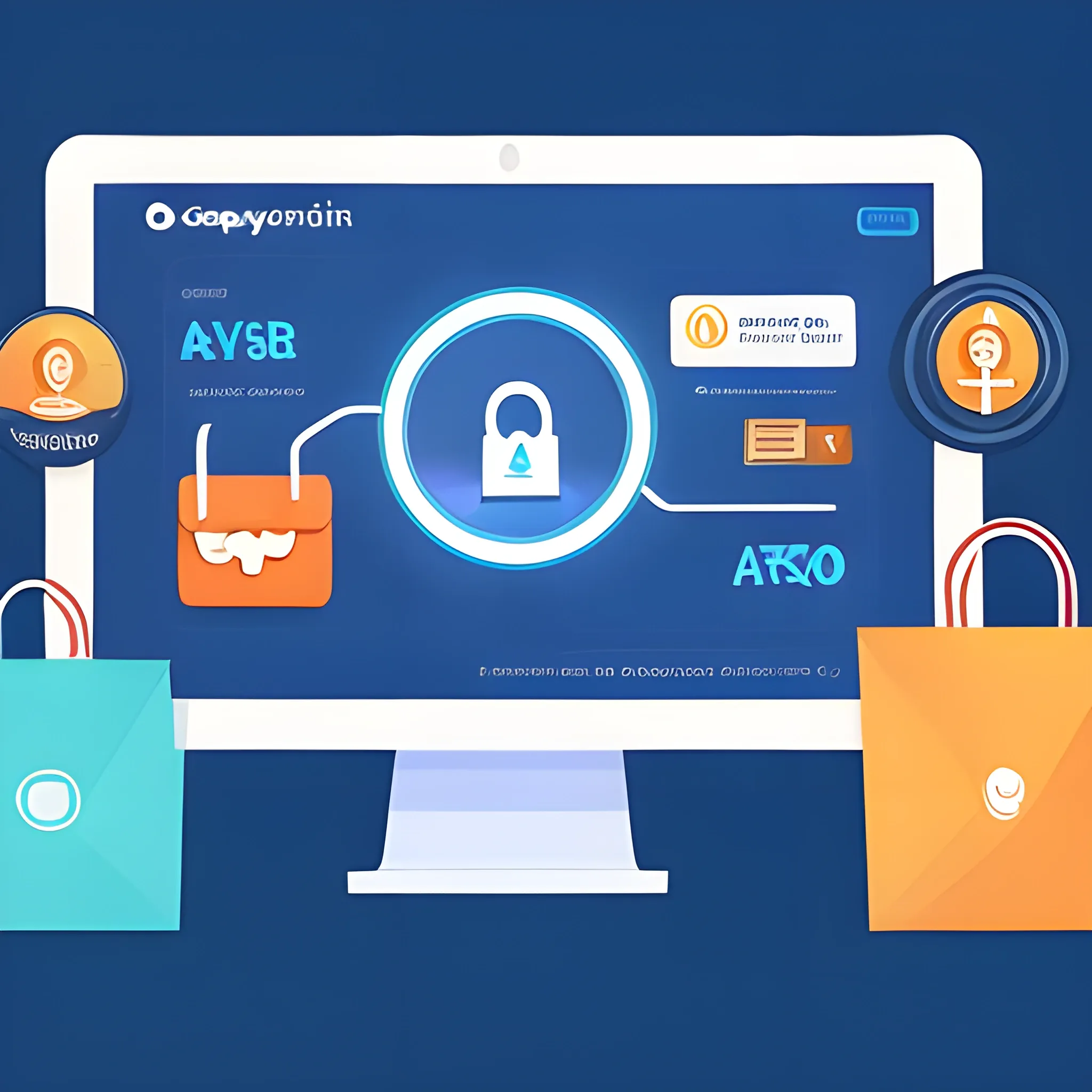 Create compelling images depicting the online payment gateway process. Showcase the security, speed, and convenience of a secure digital transaction. Emphasize user trust when making online purchases through a payment gateway. Inspire confidence and ease in the online shopping experience with your visual creations, Trippy