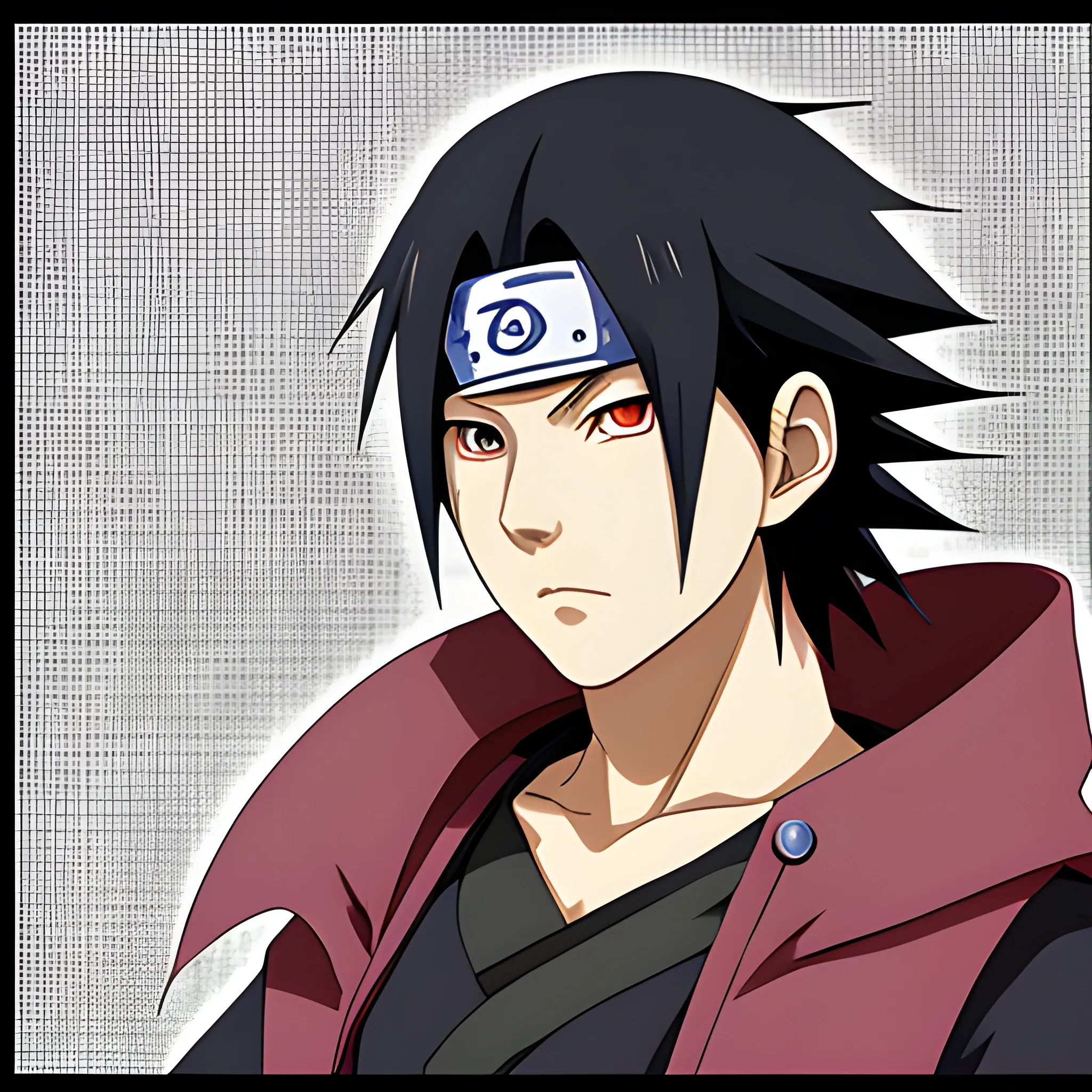 Sasuke Uchiha from Naruto, early 20s, anime style, highly detailed, award-winning