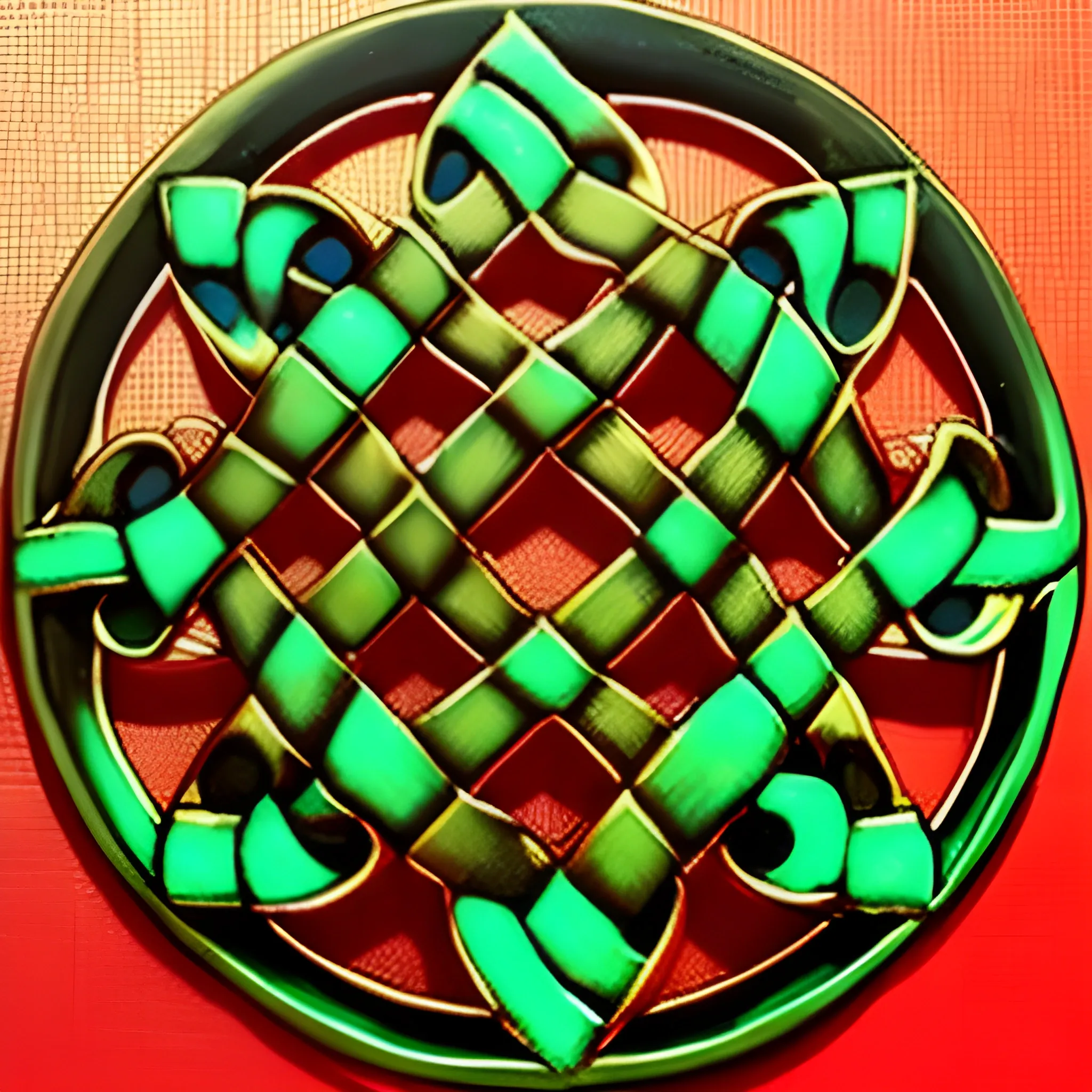 celtic knot combined with chinese prosperity knot