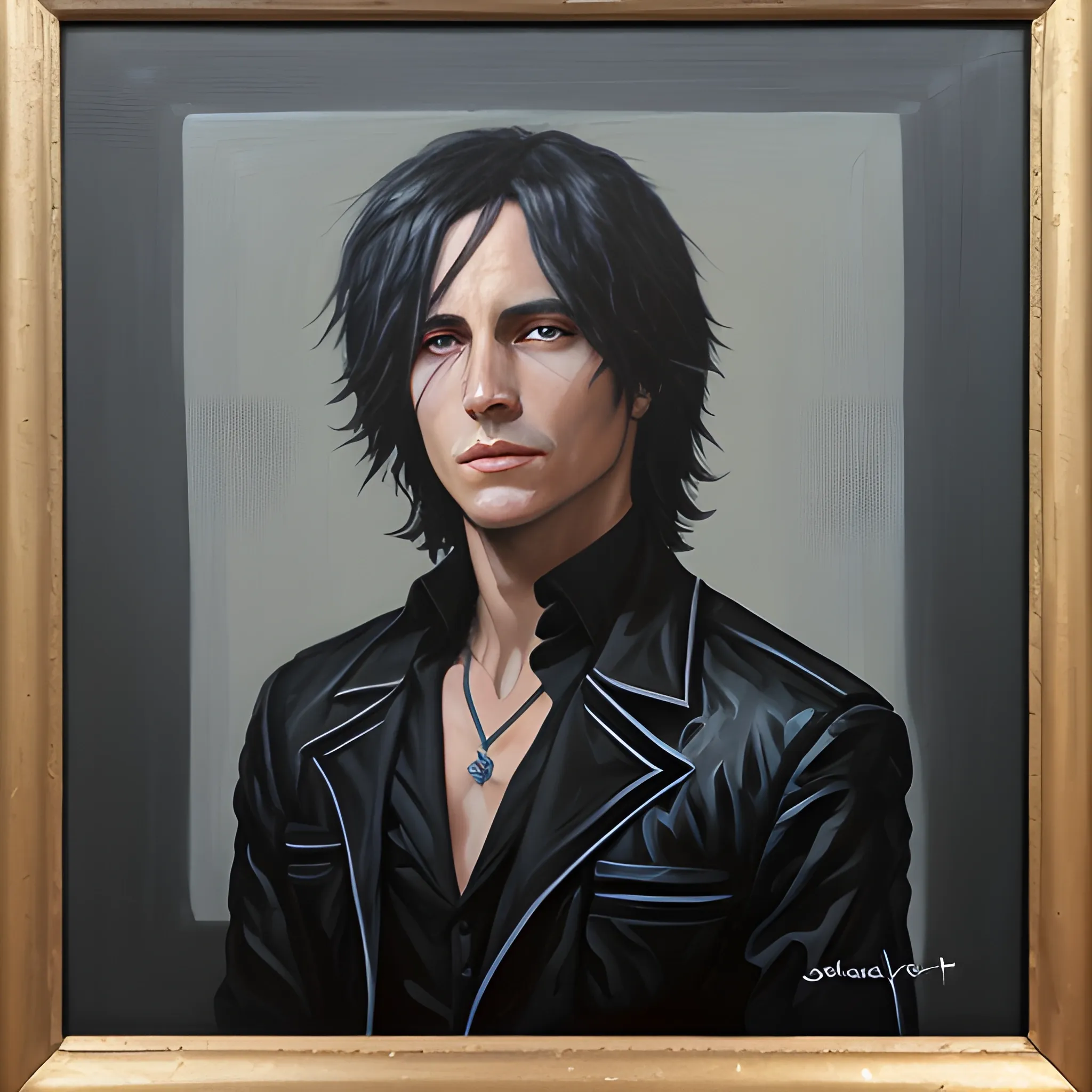 Jett valorant, Oil Painting