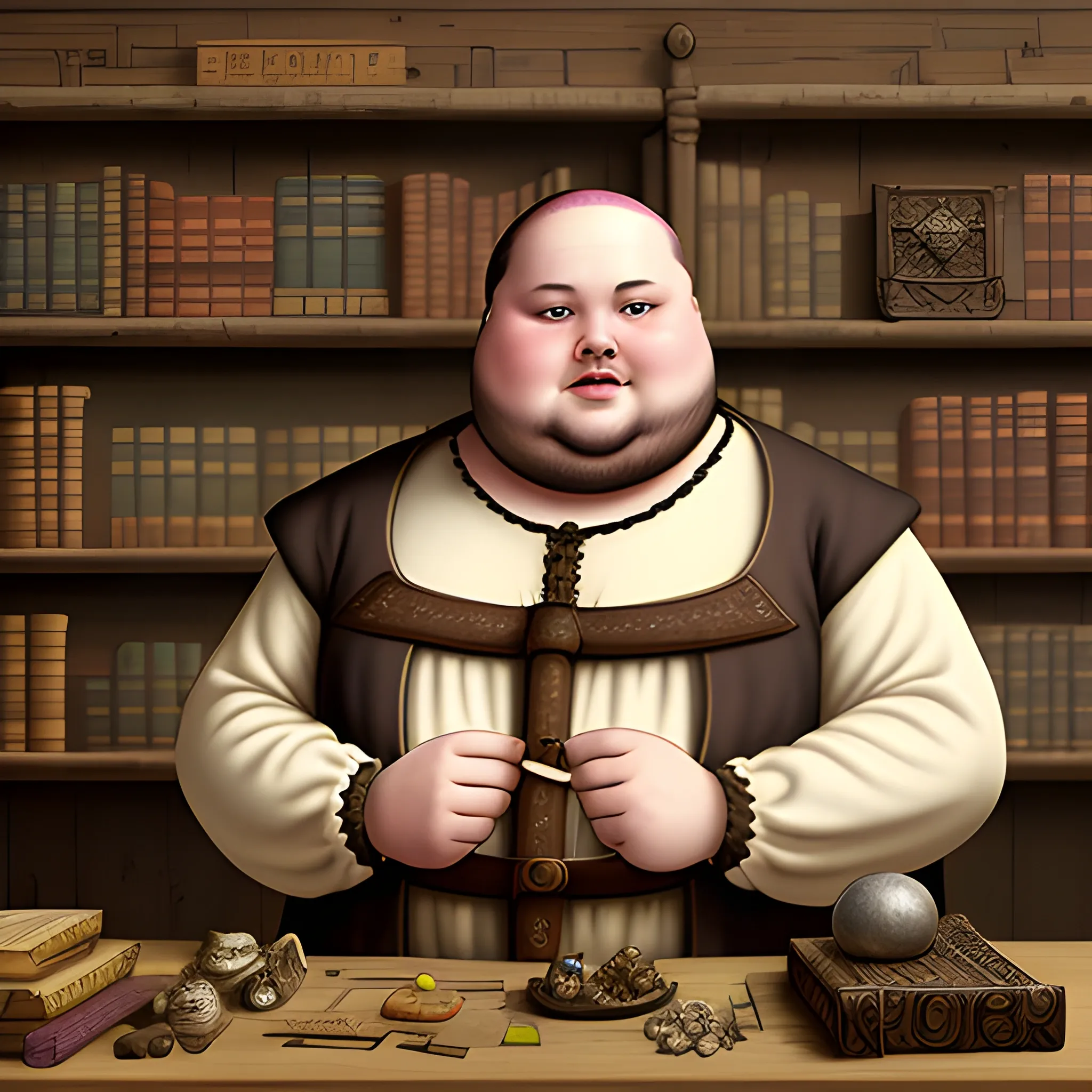 fat merchant infobroker rich realism medieval
