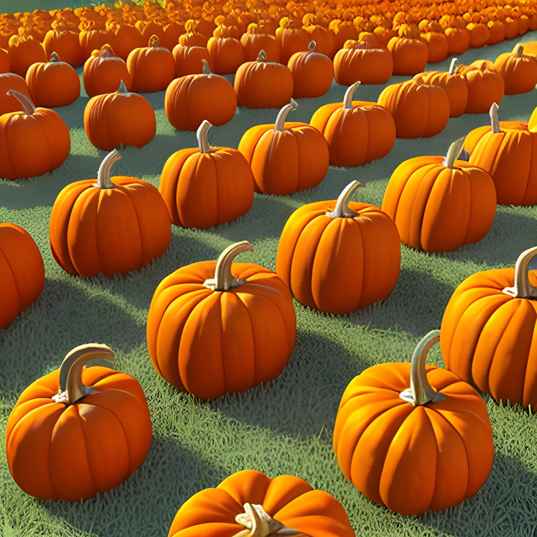 pumpkin cultivation, 3D