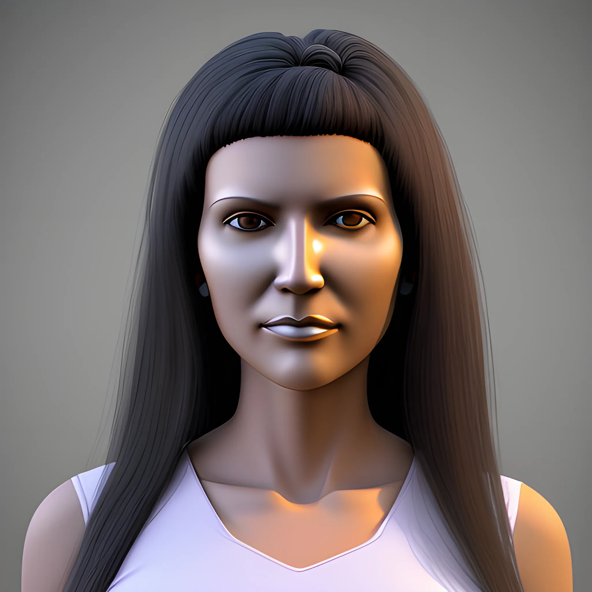 mujer, 3D