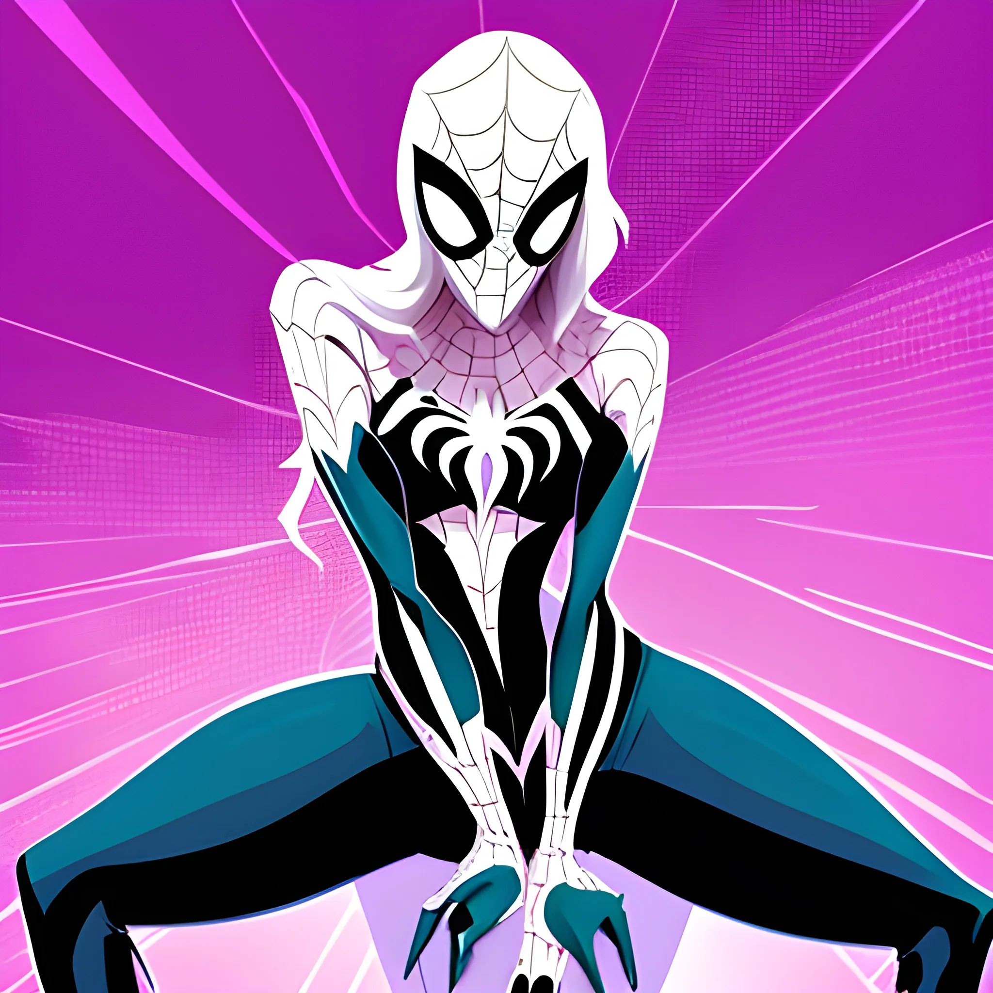 Cartoon spider gwen - Arthub.ai