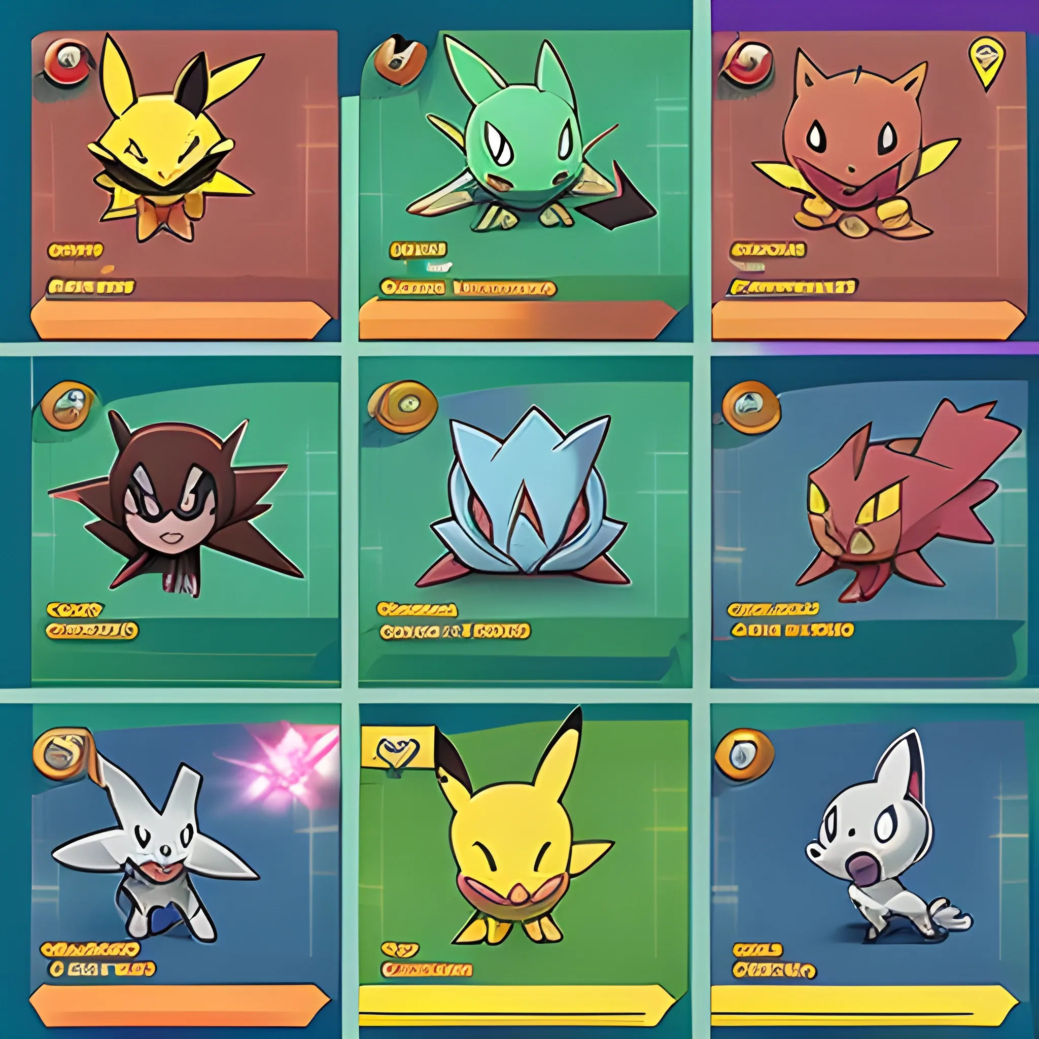 generate a background image for a Pokemon card game that should be used in the browser, Cartoon