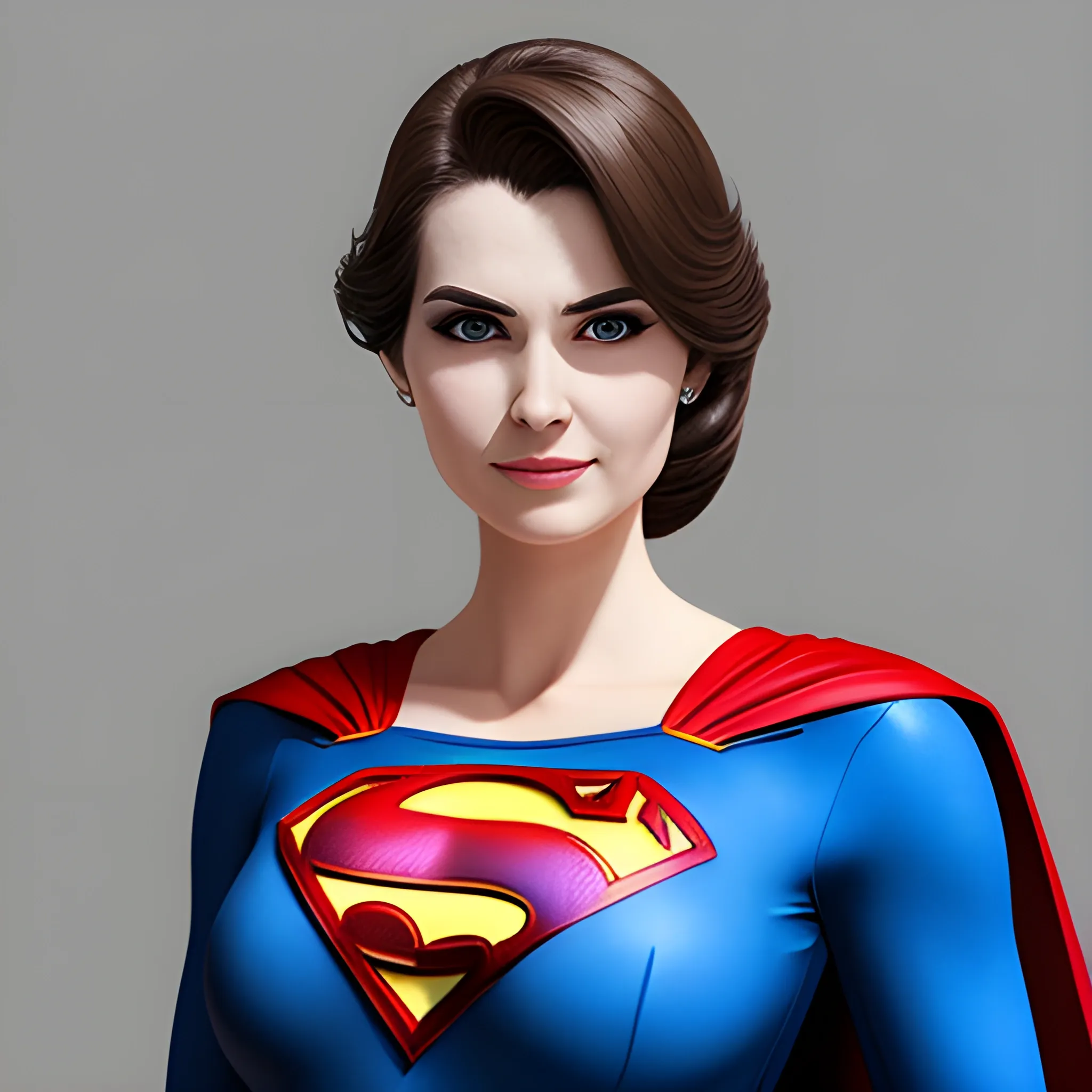 An Elegant Lady Wearing A Superman Costume Eye Catching Detail Arthubai 