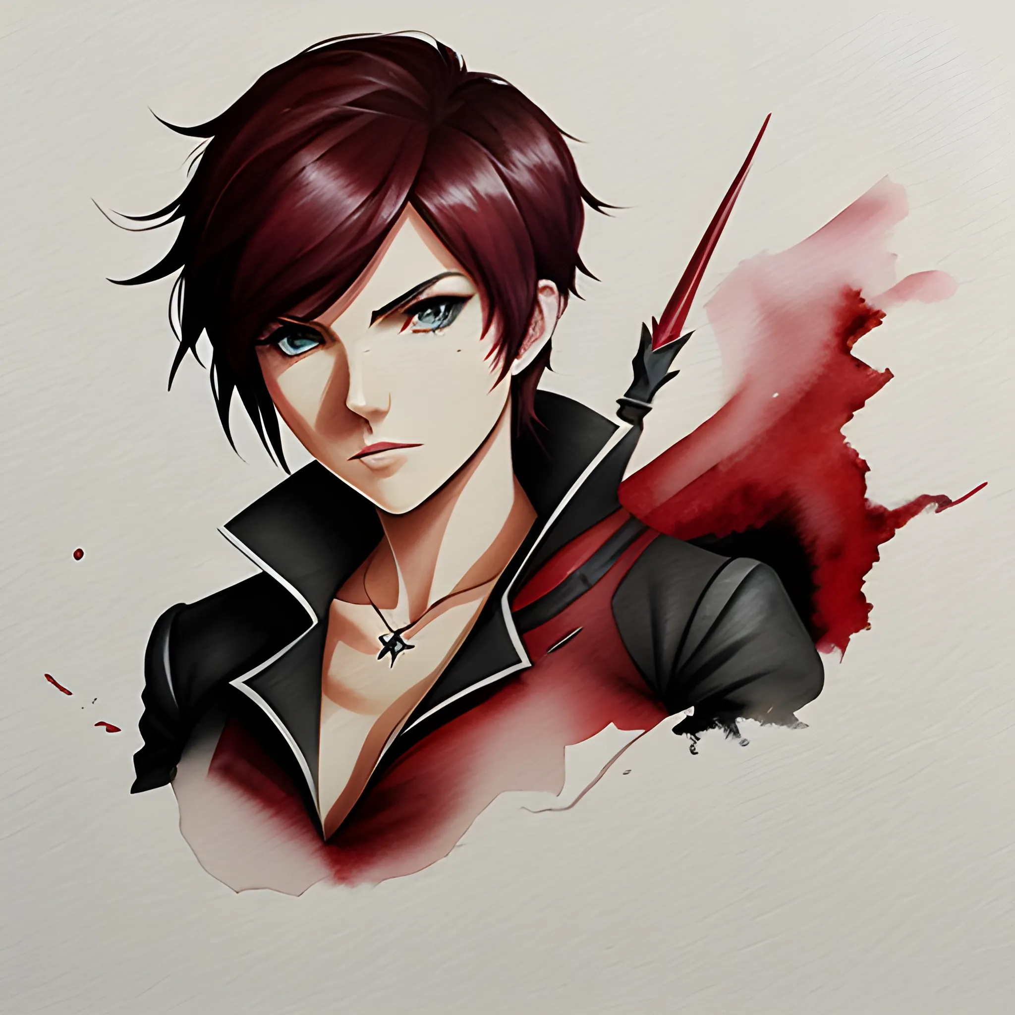 RWBY ruby rose

, Water Color, Oil Painting