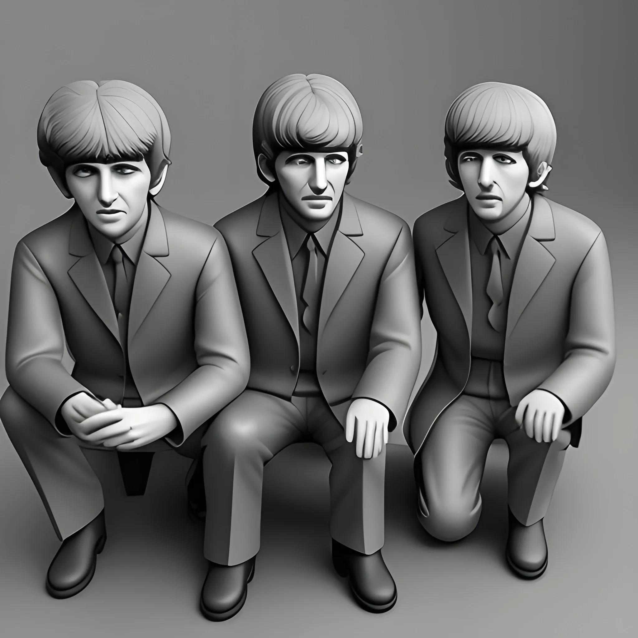 John, Paul, George and Ringo, 3D