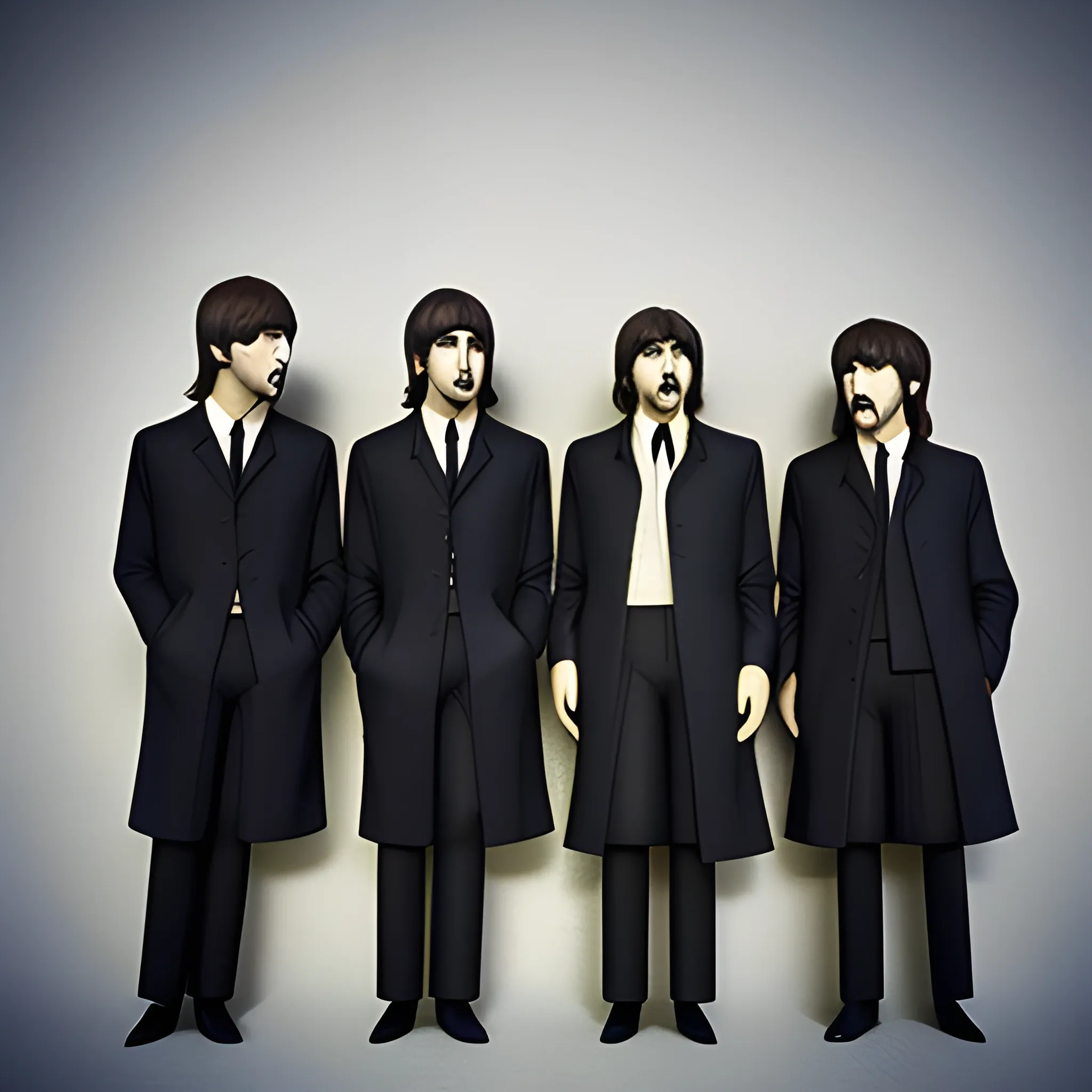 The Beatles asaltando a una anciana, 3D