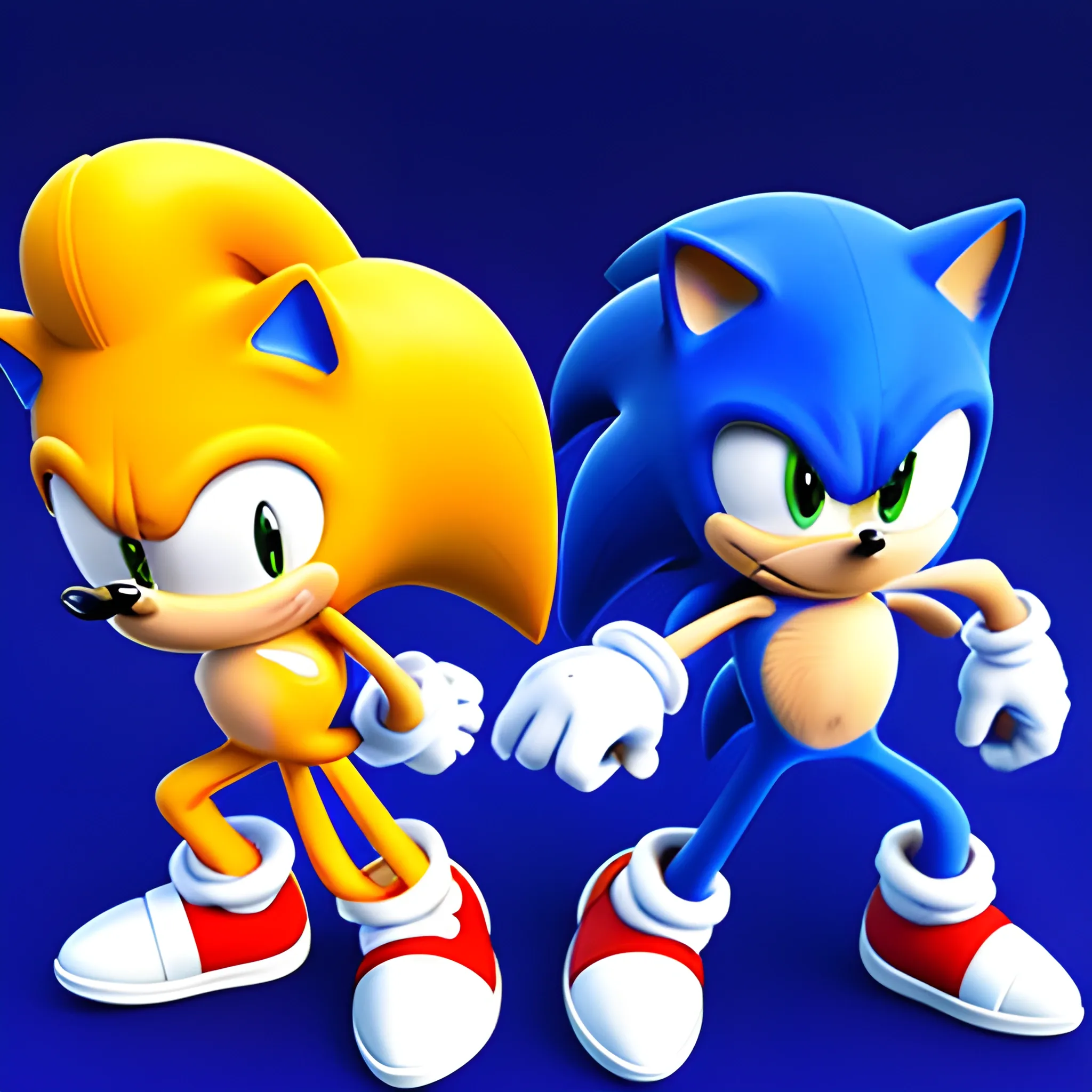  Sonic y Justin , 3D