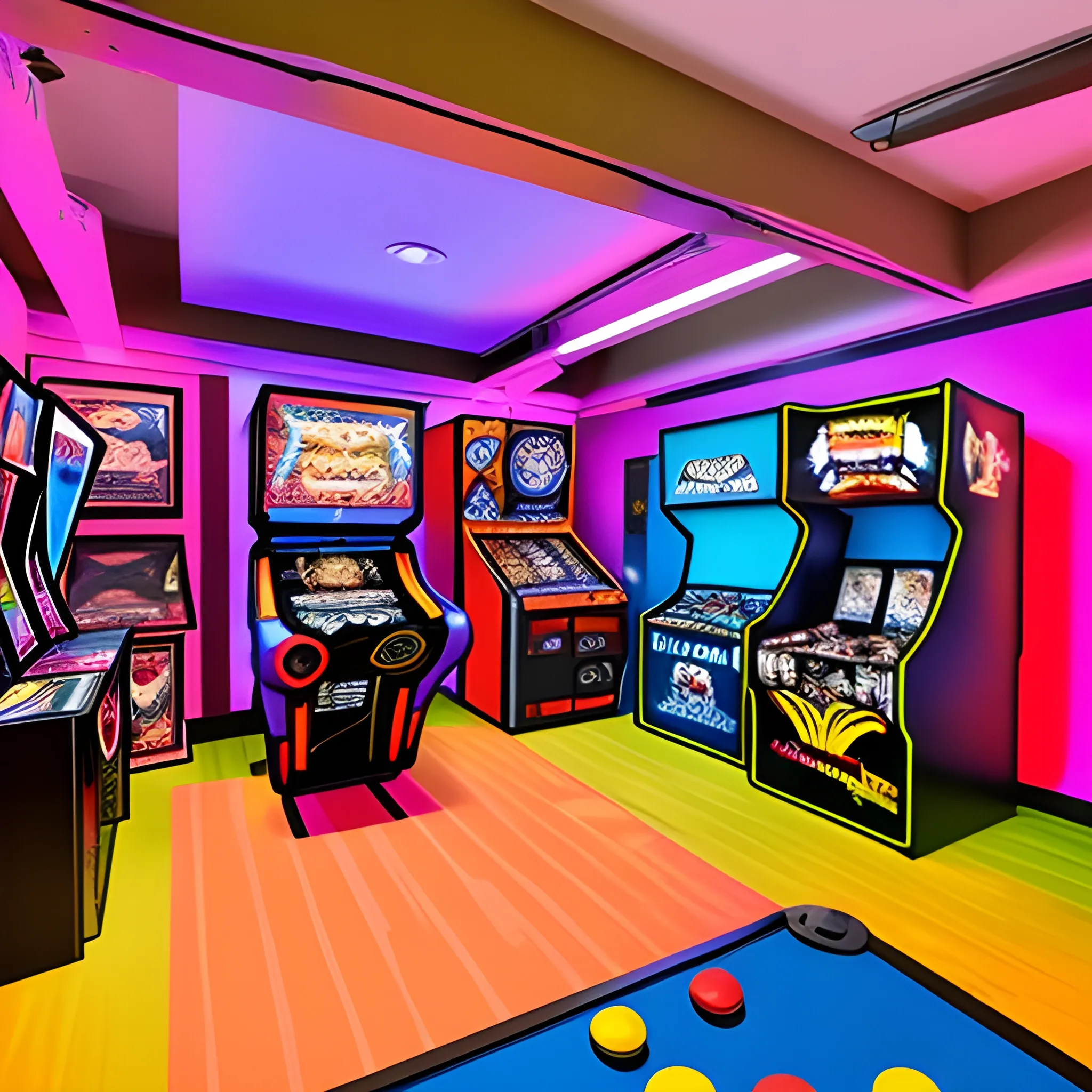 Room, gamer, arcade