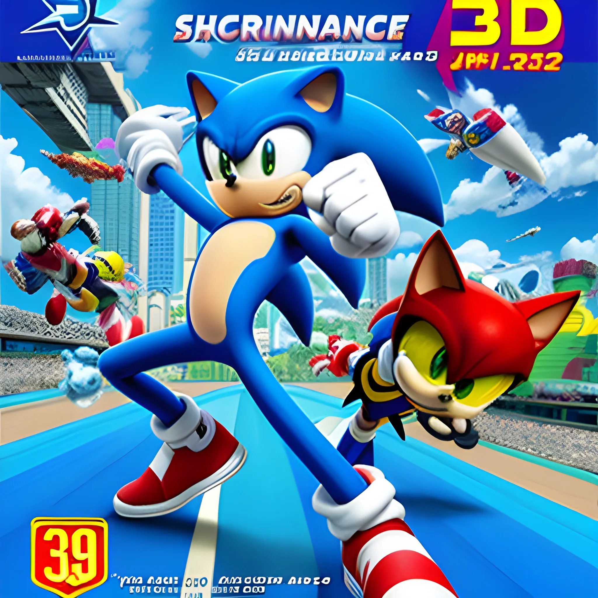 Sonic adventure 3, portada,, 3D