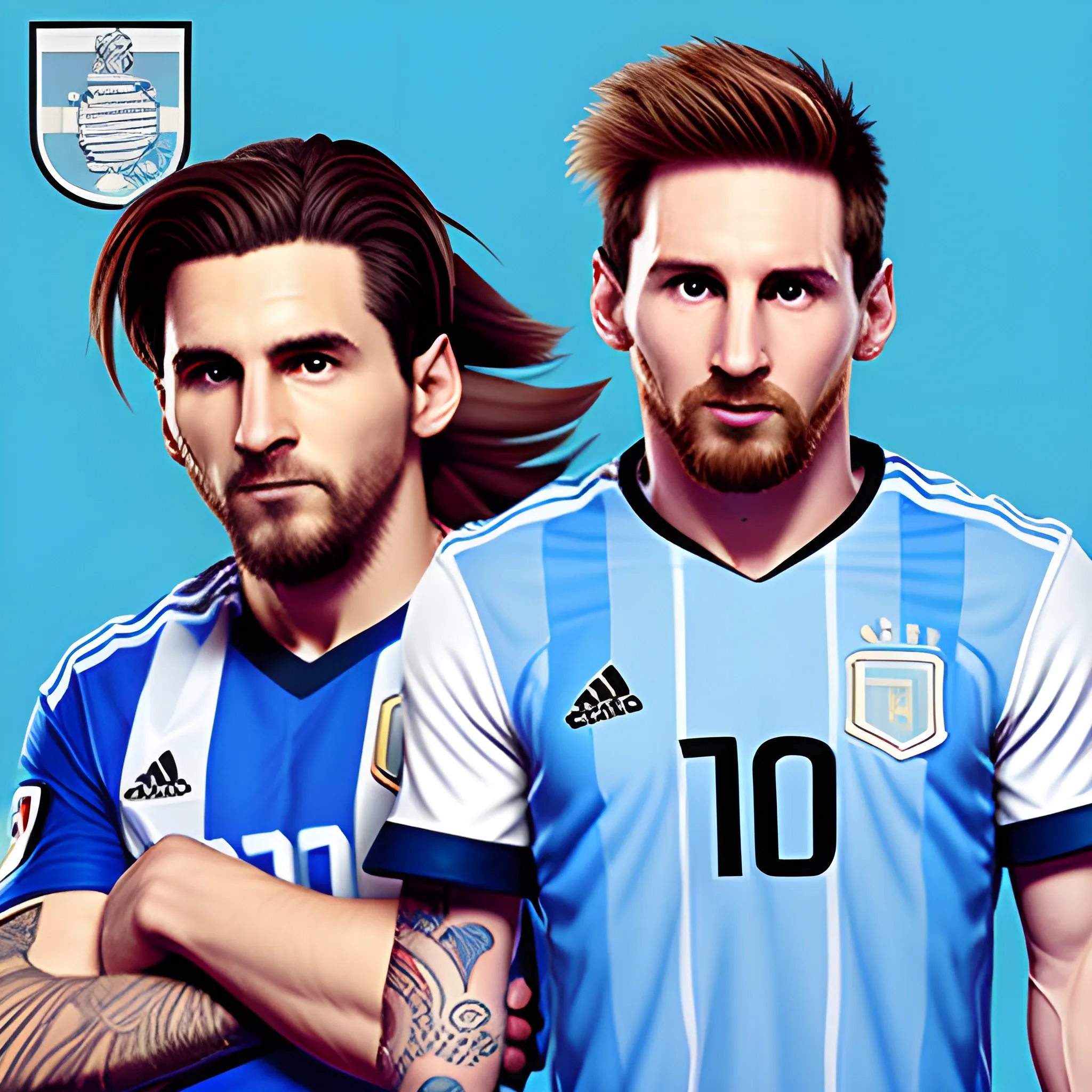 Sonic & Messi con la camiseta de argentina, portada, PS5