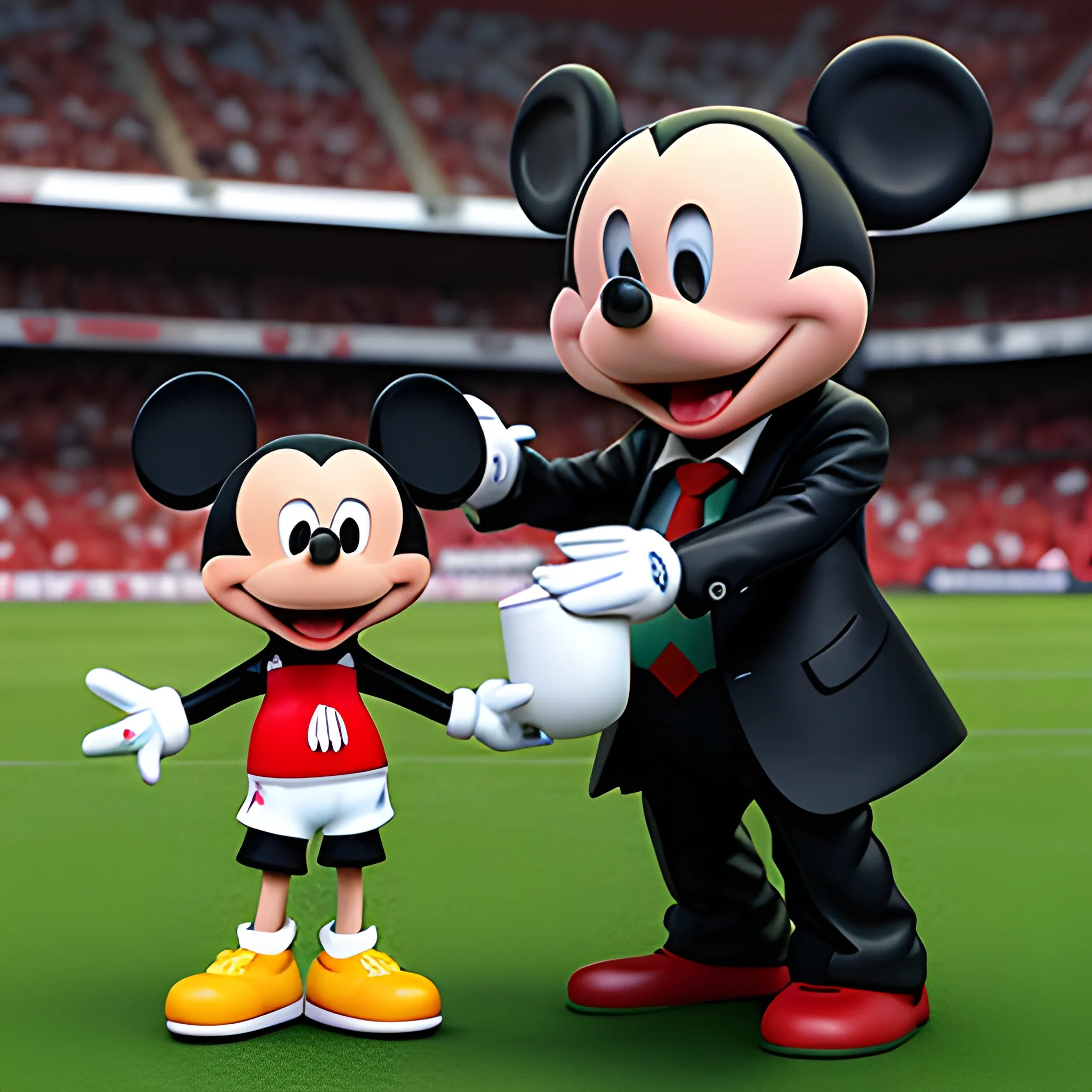 Marcelo Gallardo tomando cocaina con Mickey, 3D