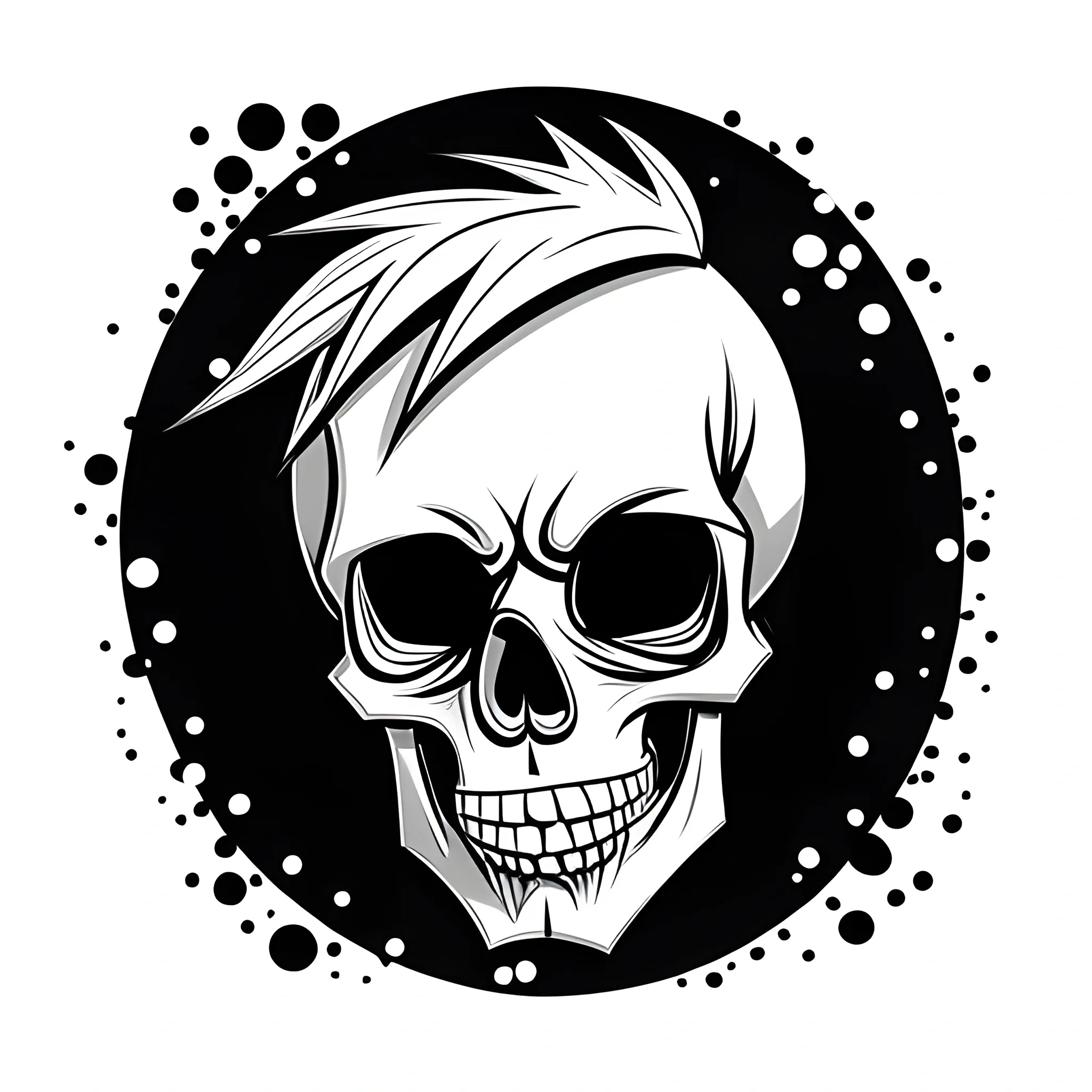 , Cartoon skull 
