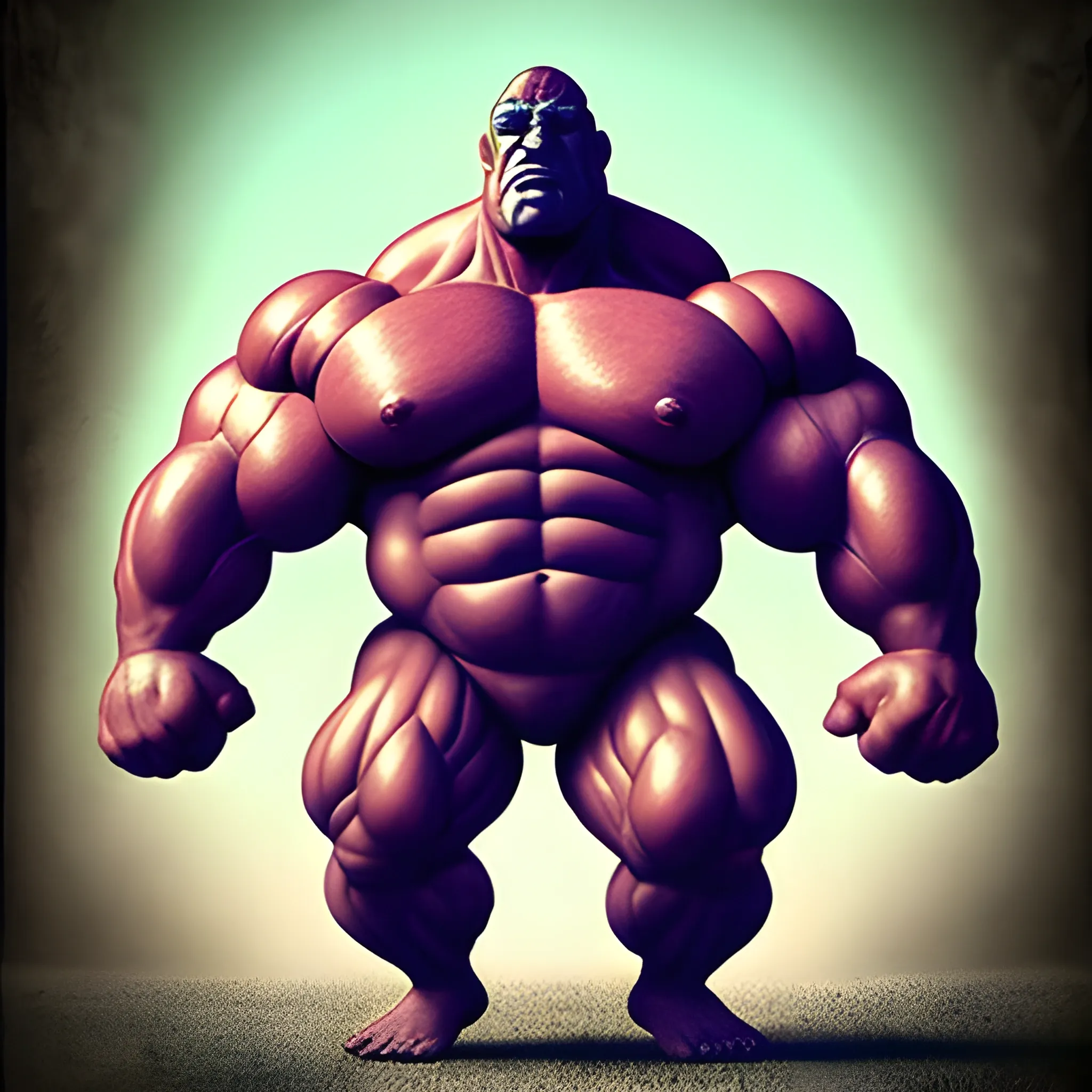Giant man, monster muscle, muscle man morph, huge giant morph, Trippy