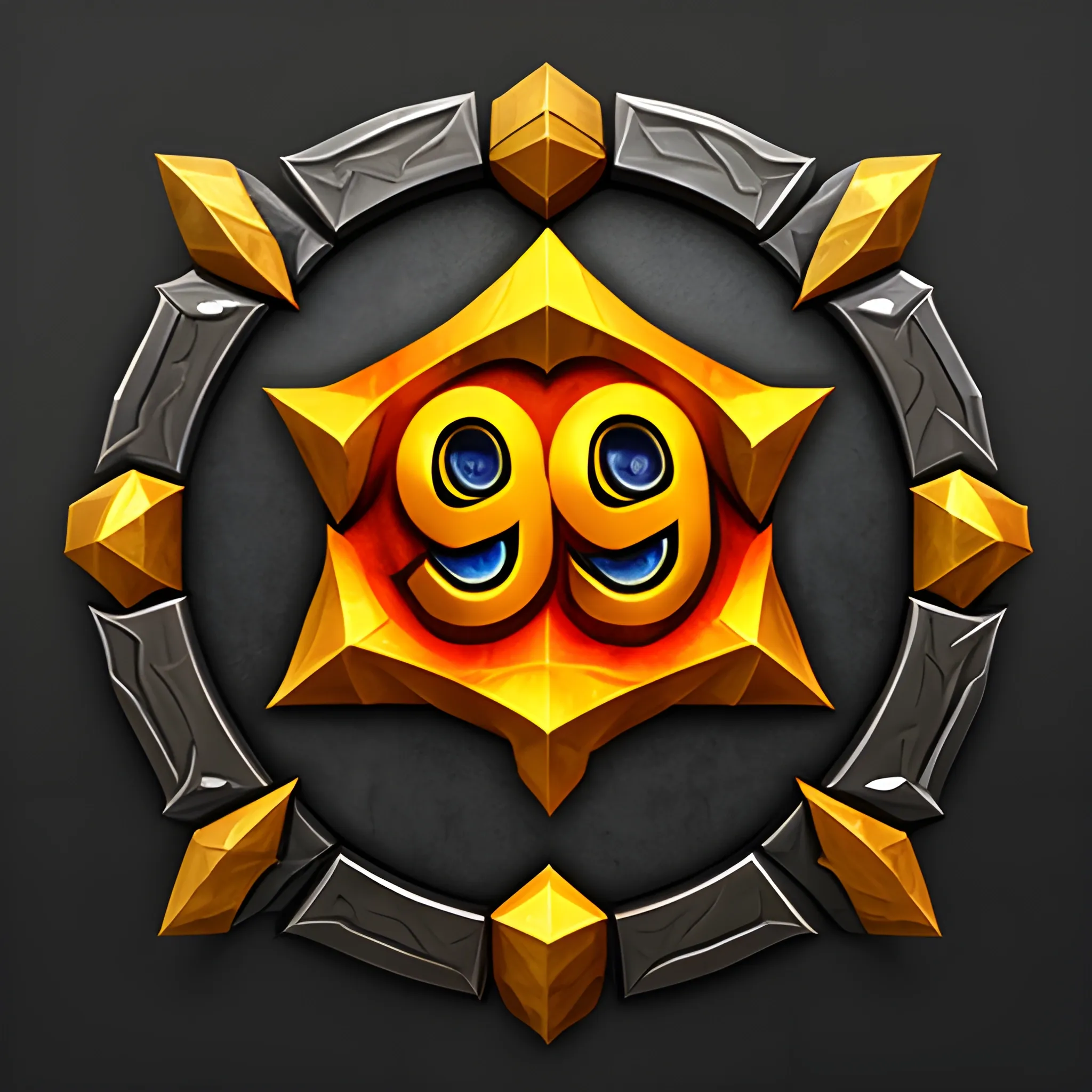 logo Design World of warcraft, 3d, 3D,  containing the number 99 in the middle of design