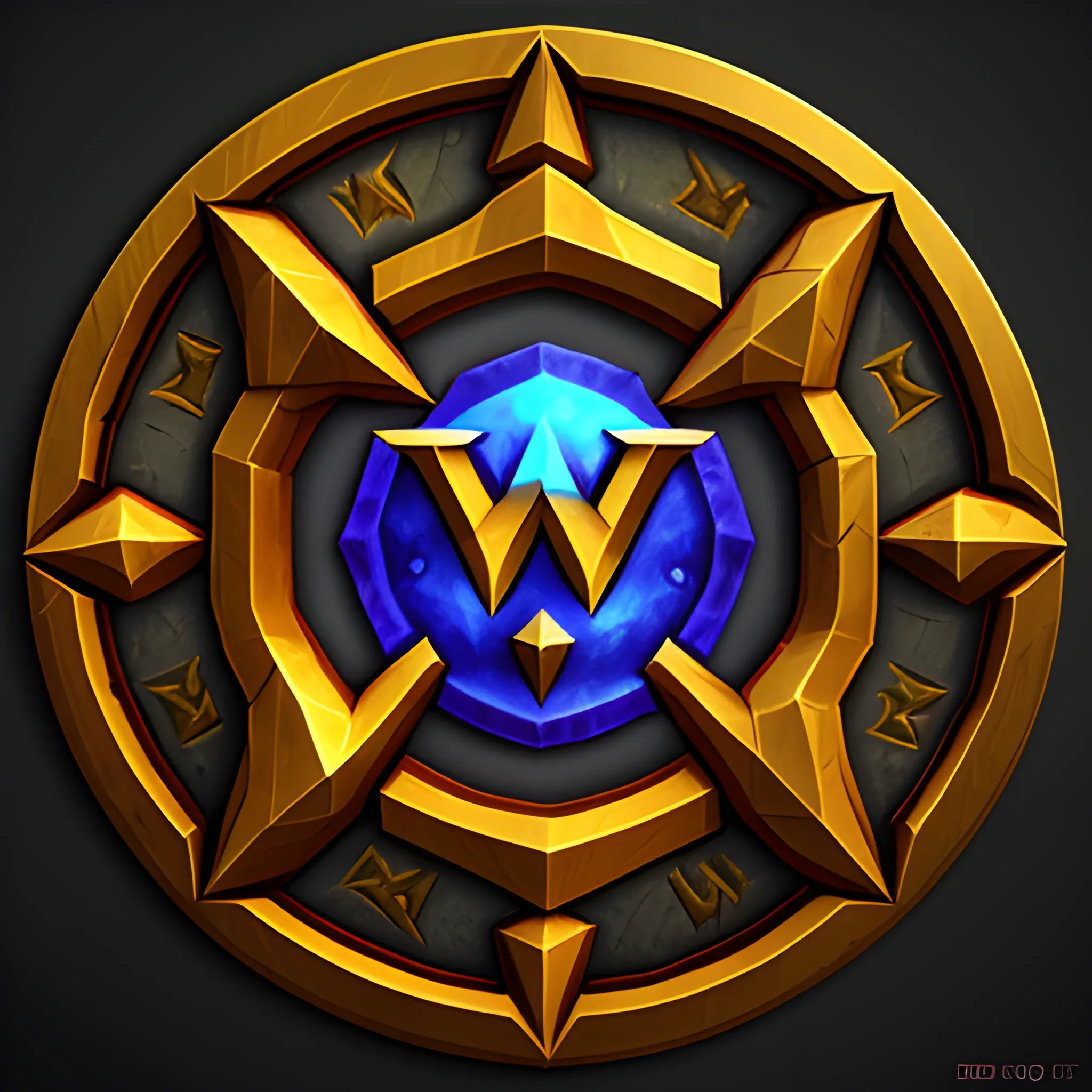 logo Design World of warcraft, 3d, 3D,  containing the number 99 in the middle of design