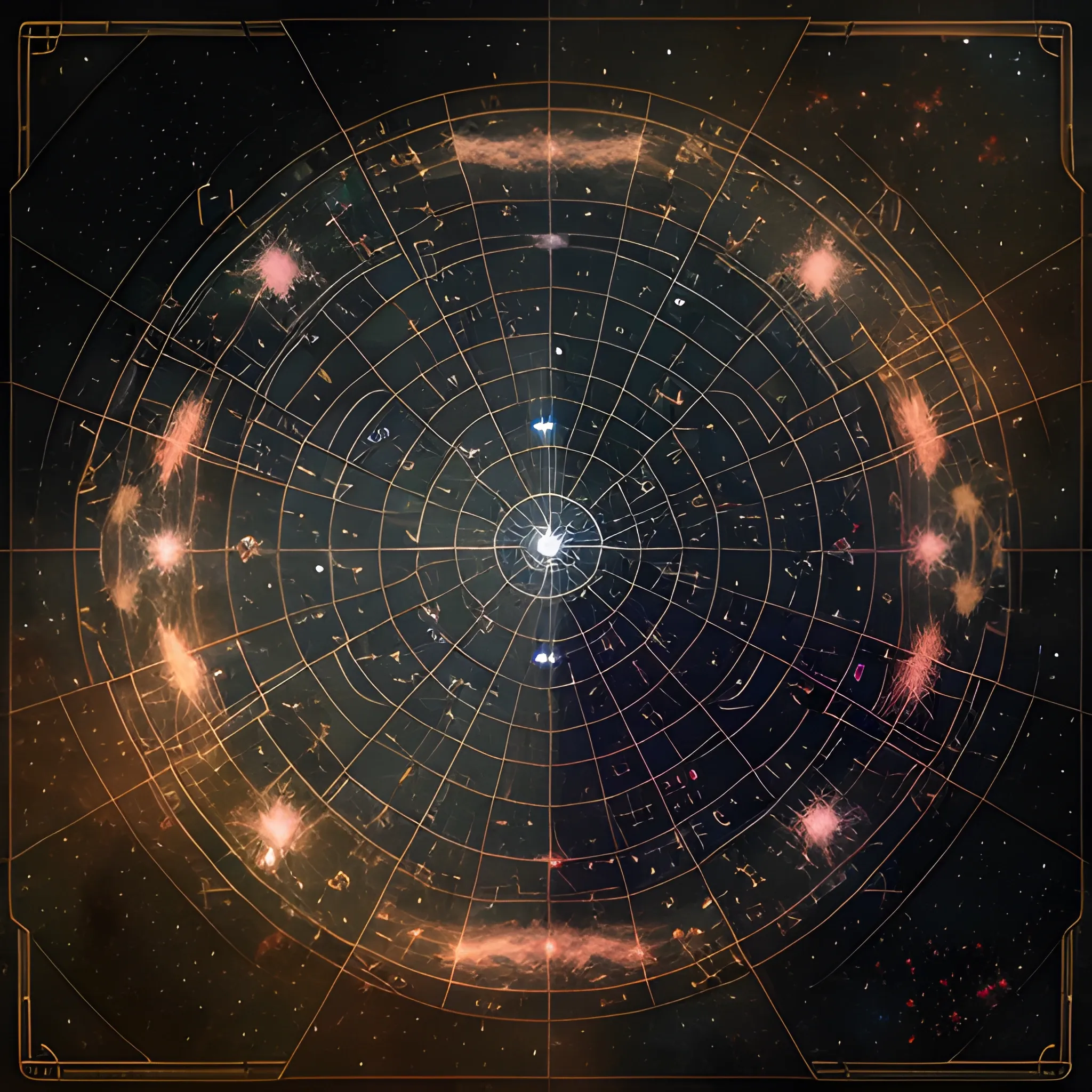 Ancient Star Map, Ethereal Aura, Path of Destiny, Cinematic Lighting, Anime Style, --ar 16:9 --seed 2409693255, 3D