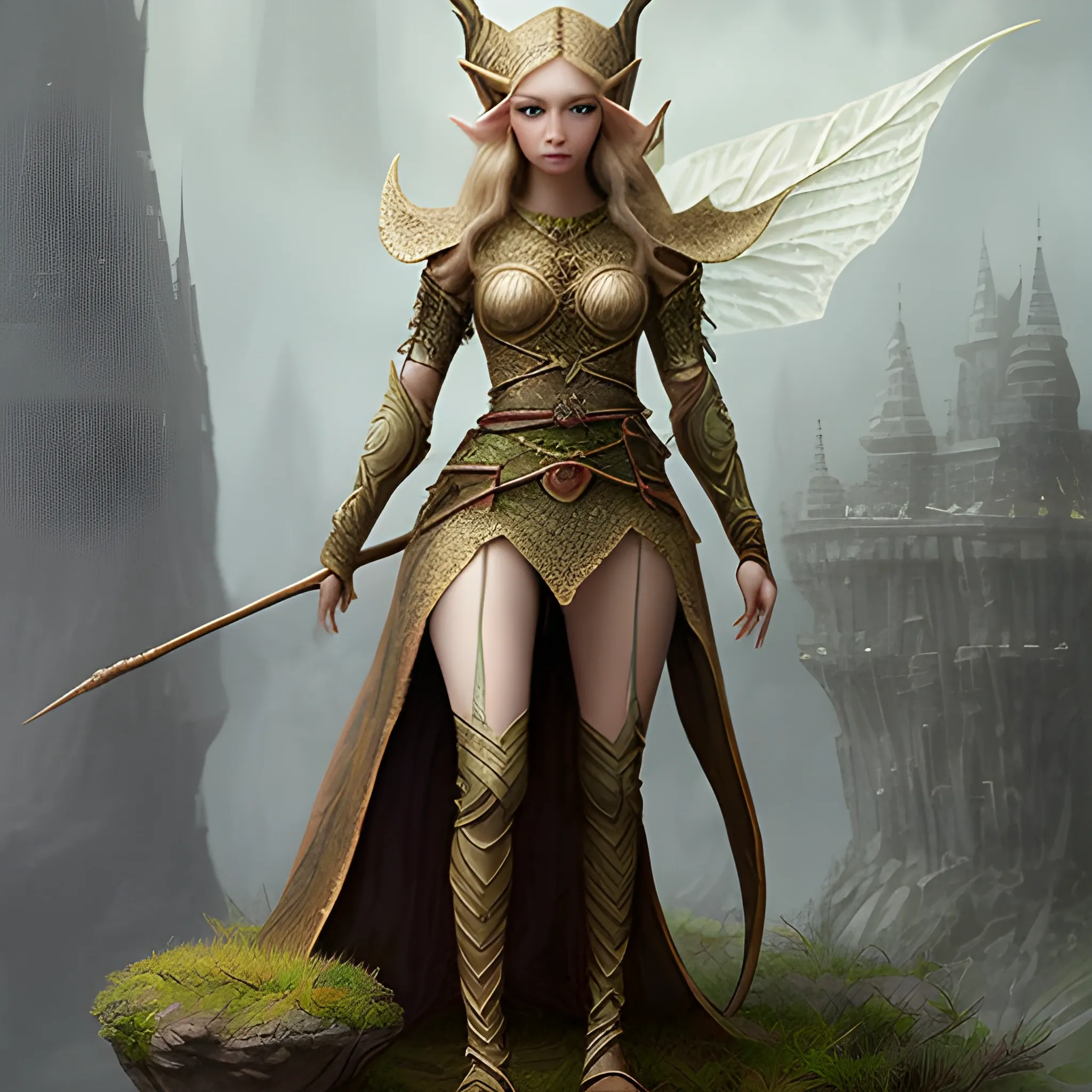 beautiful elf, tall stature, fantasy, perfect, realistic