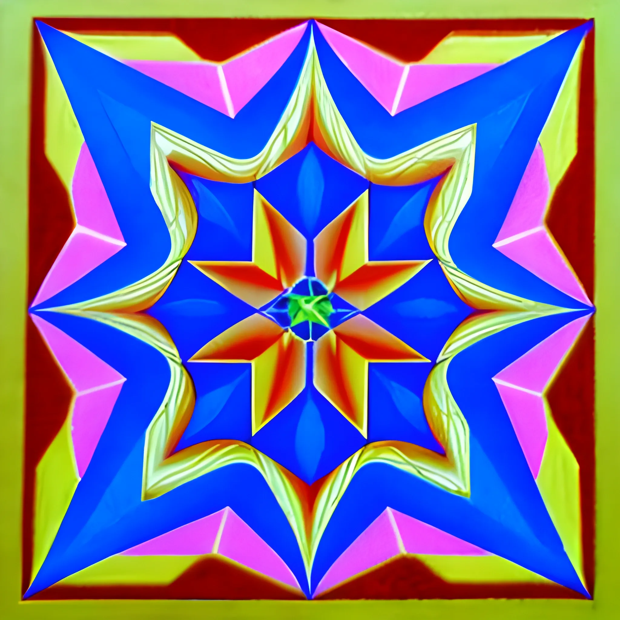 fractales geometria con puntillismo
