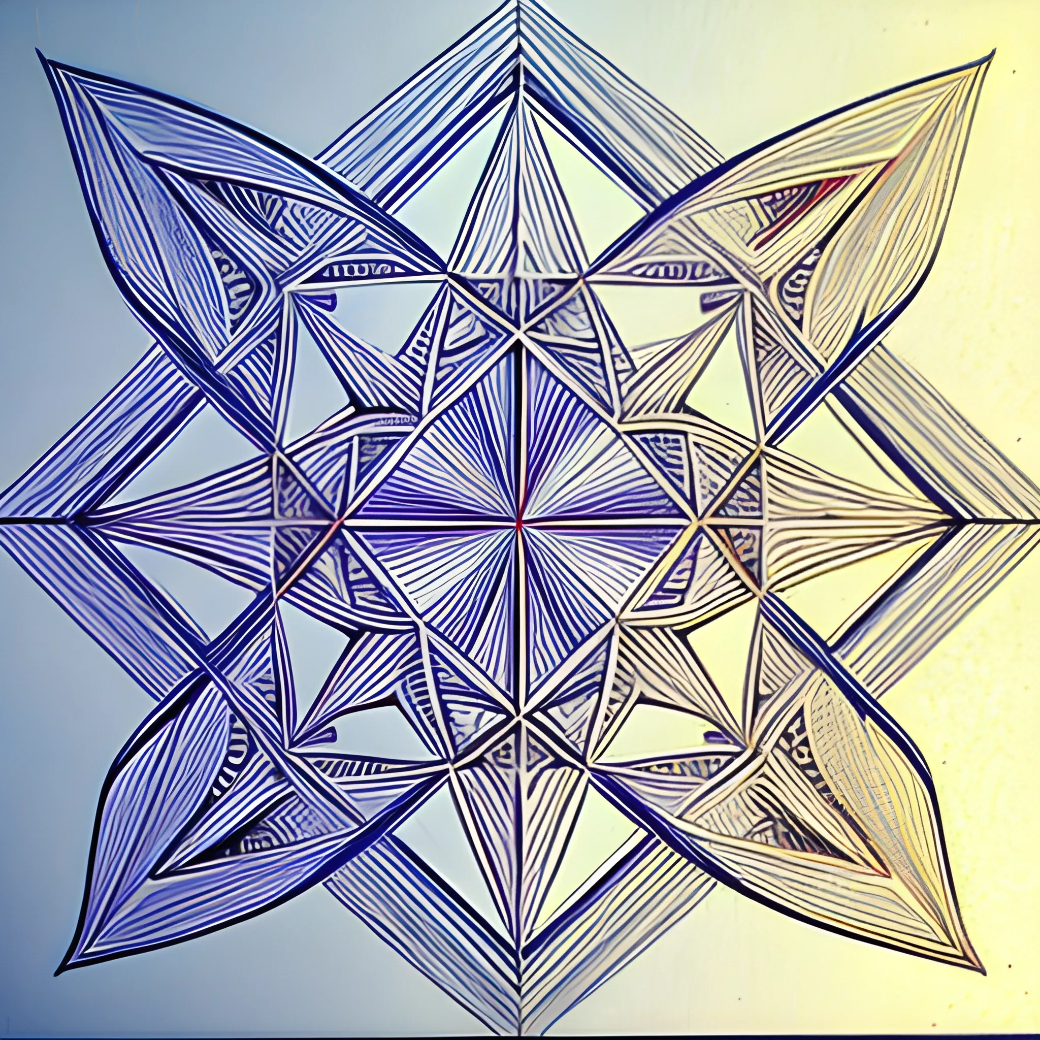fractales geometria con puntillismo, Pencil Sketch