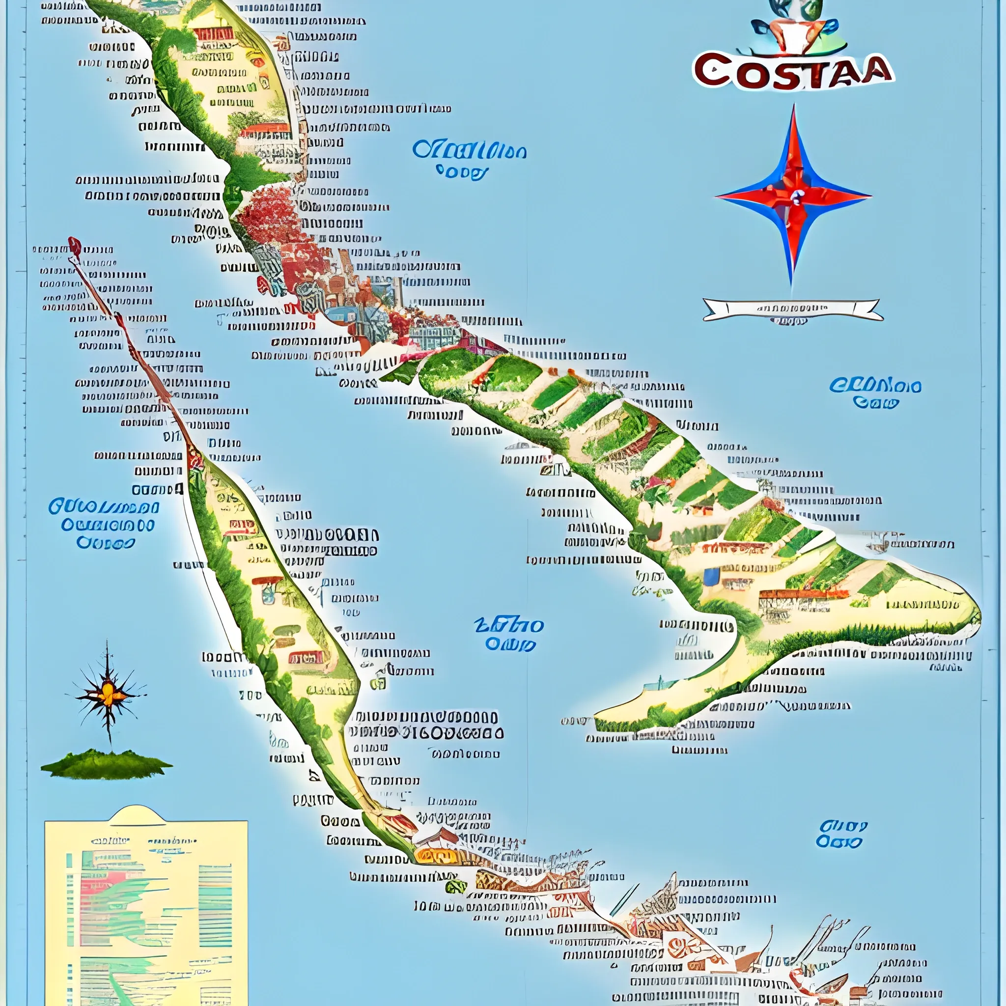 a map of costa rica 