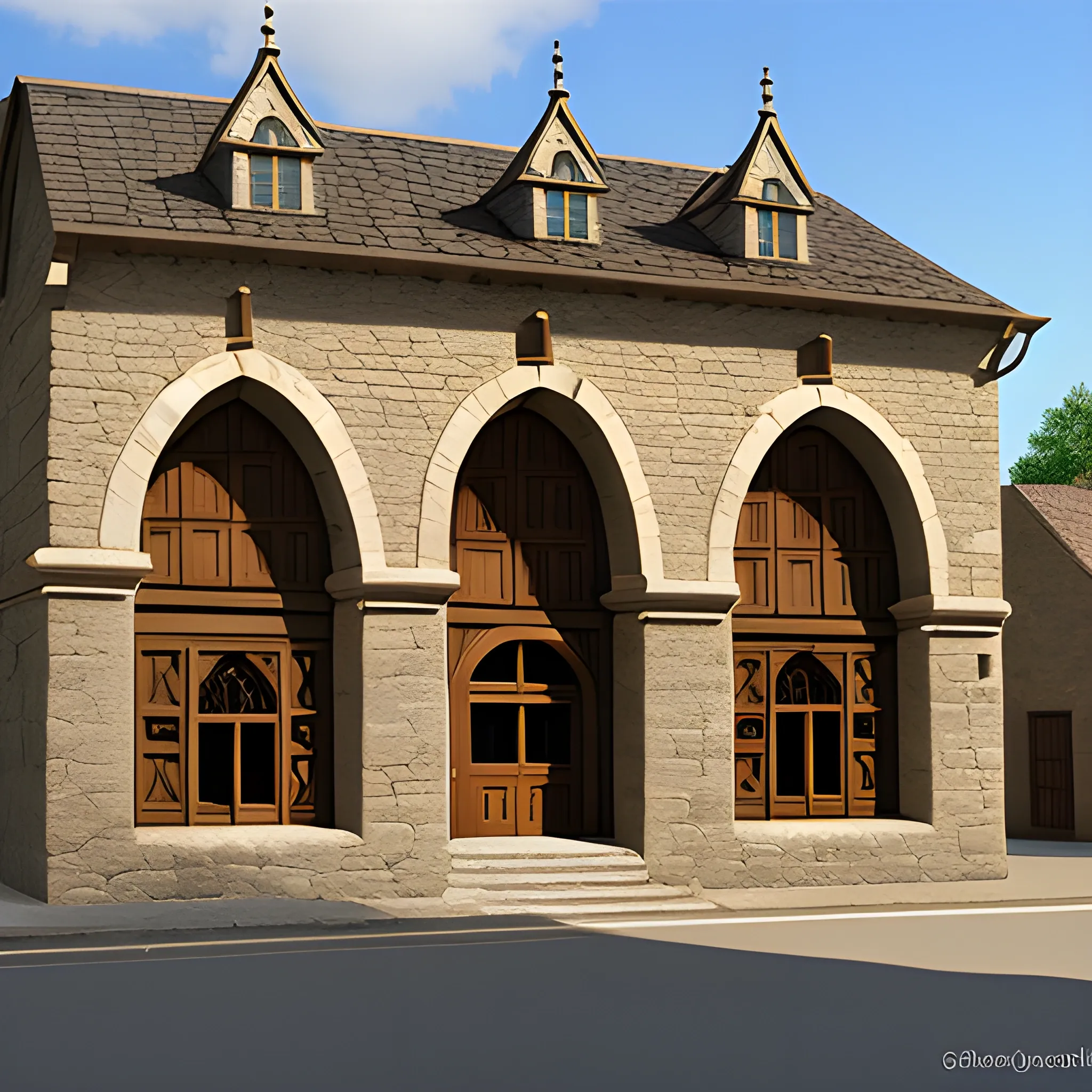 medieval bank exterior traditional


