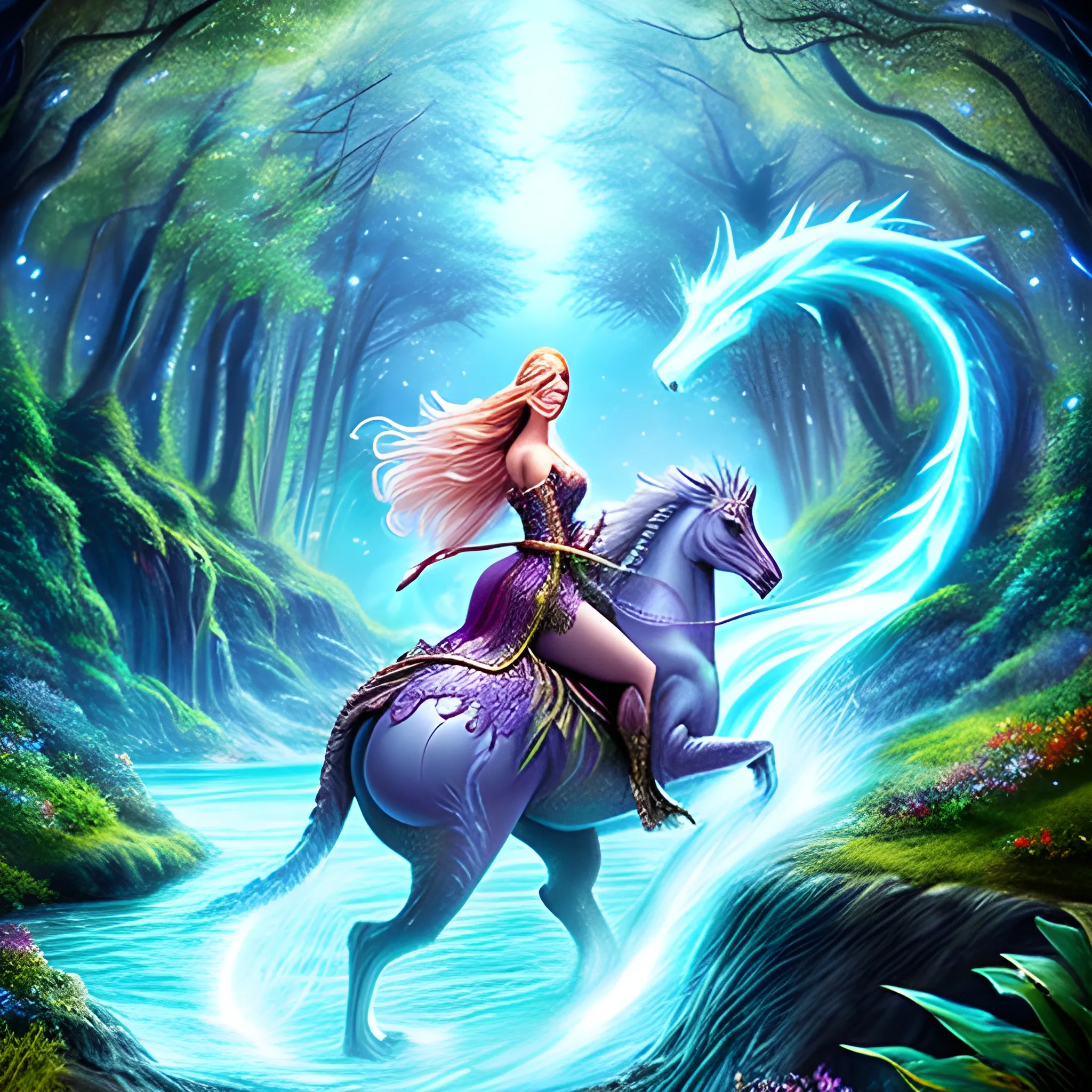 A magical realm with a girl riding on the back of a majestic dragon,

((enchanted forest)),((flying dragon)),((flowing river)),((sparkling crystals)),((girl with flowing hair)),
1realm,((enchanted forest)),((flying dragon)),((flowing river)),((sparkling crystals)),((girl with flowing hair))