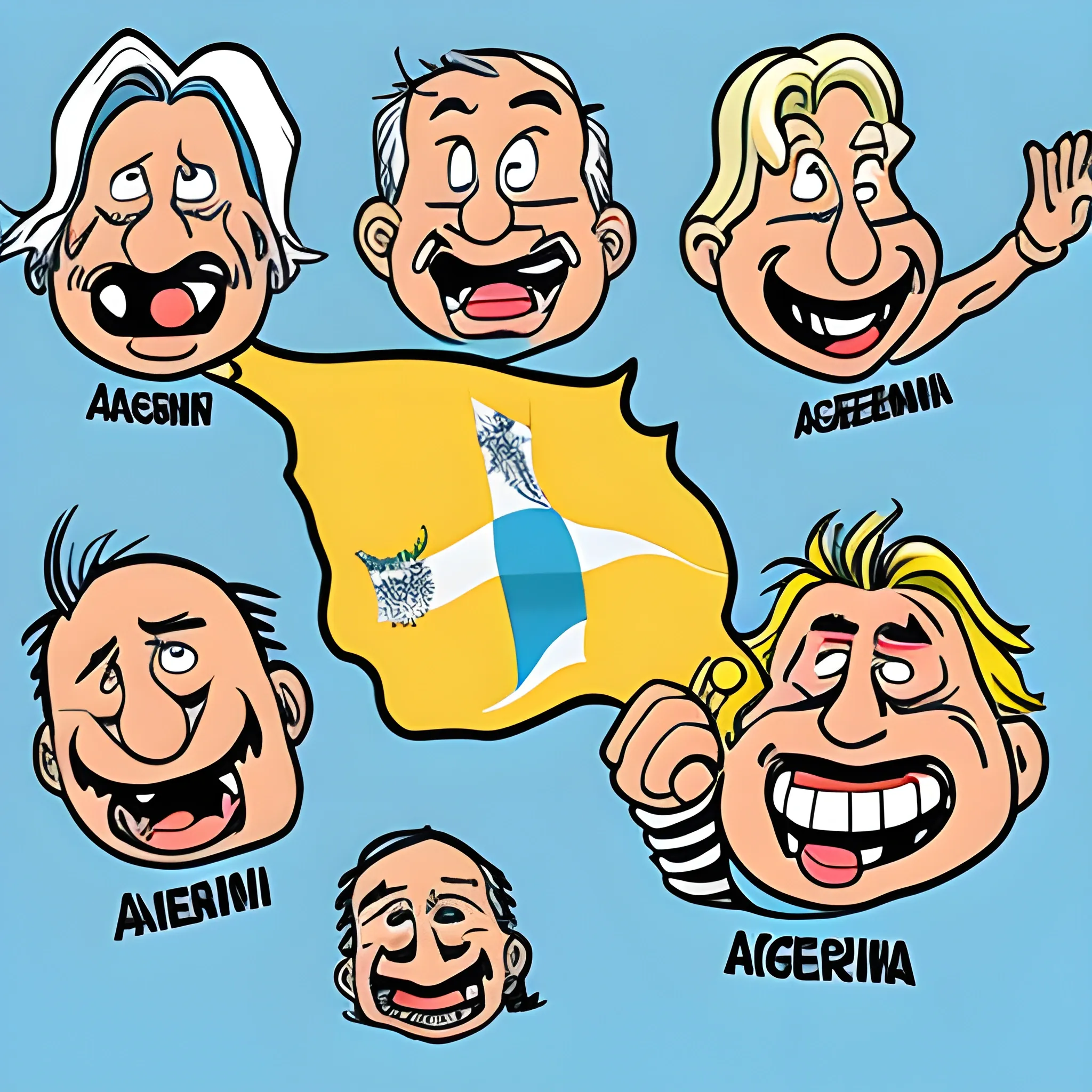 , Cartoon ARGENTINA EXPLOTANDO
