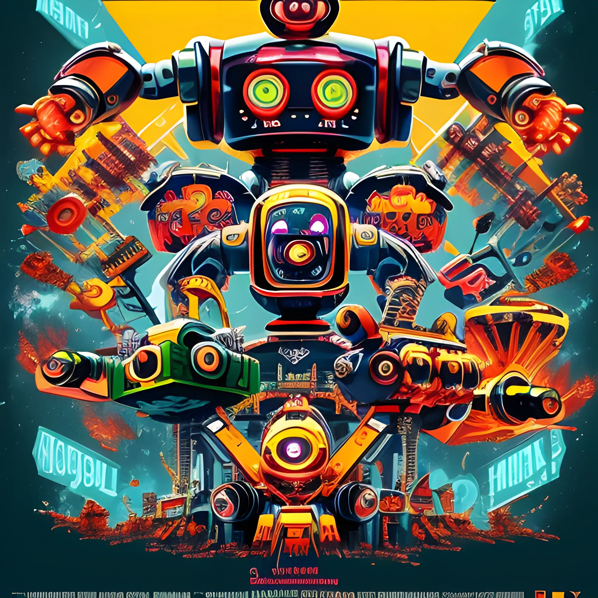 Poster With name "ROBOTMANIA"