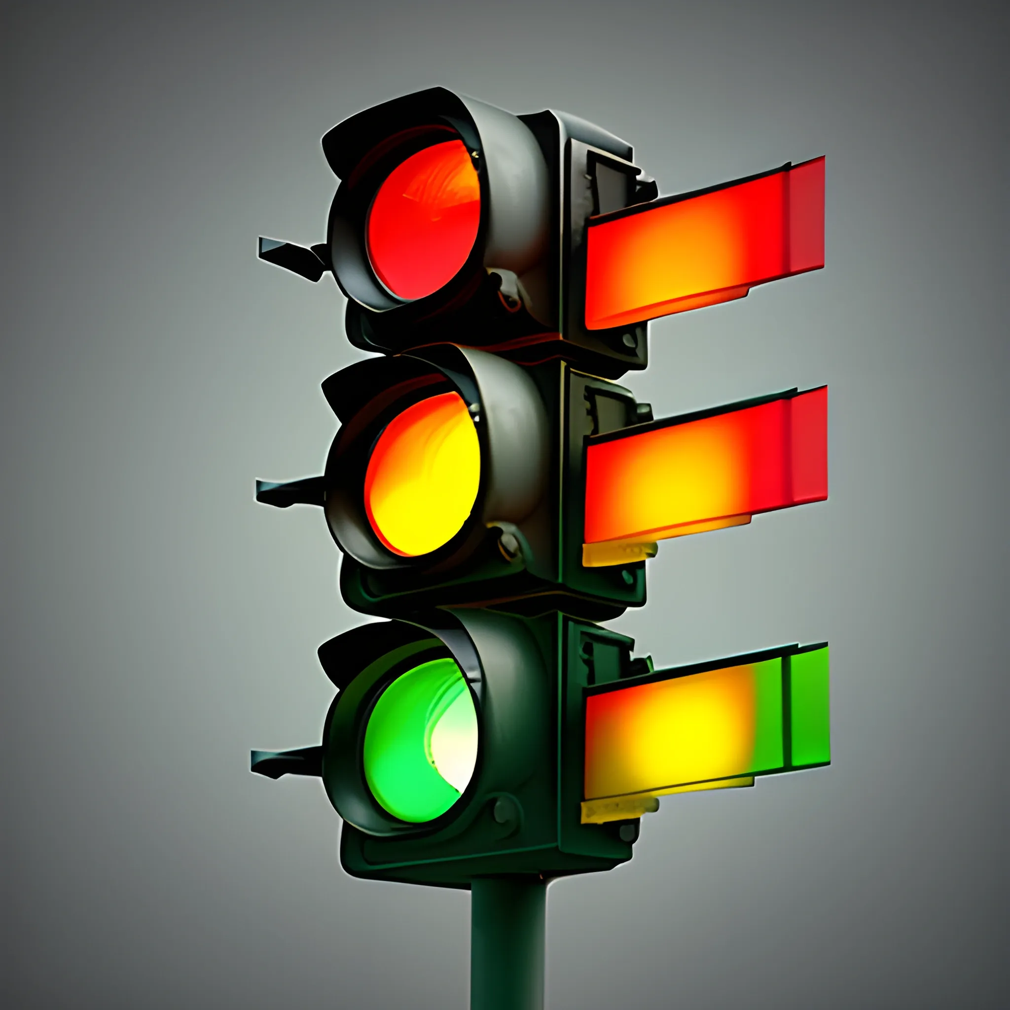 Traffic lights , 3D