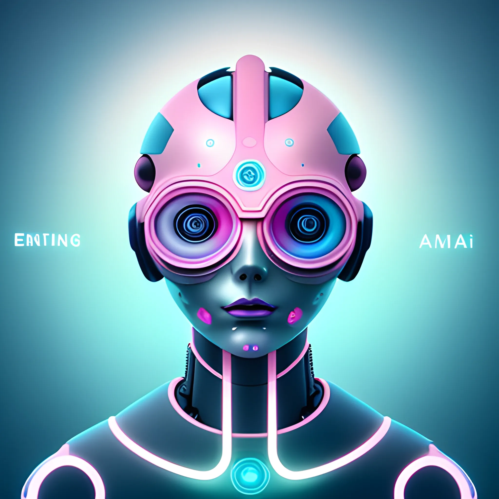 “Colorful image, futuristic, pastel tones, related to digital products, do not use text or machines, modern image with the concept: “enhancing your skills with AI”, 3D