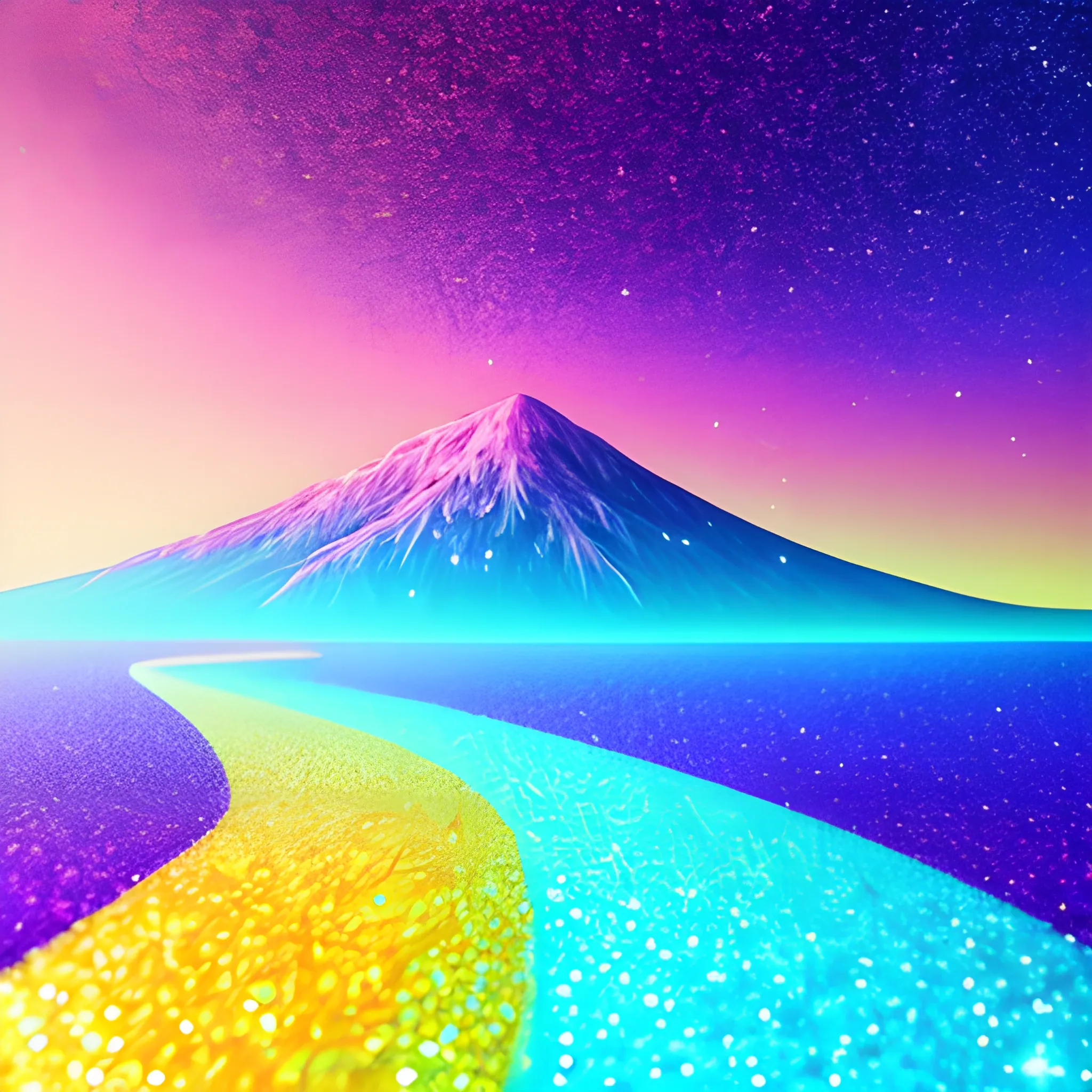 “Colorful image, eyes, glitter, sparks, soft colors, futuristic, pastel colors, related to digital products, landscape, future, girly, artistic, do not use text or machines, modern image with the concept: “enhancing your skills with AI”, 3D